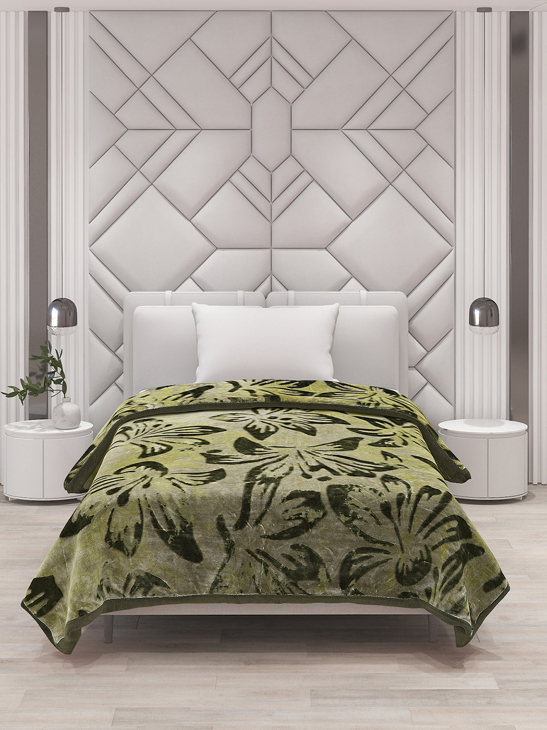 Printed Single Bed Blanket for Mild Winter -2 Ply