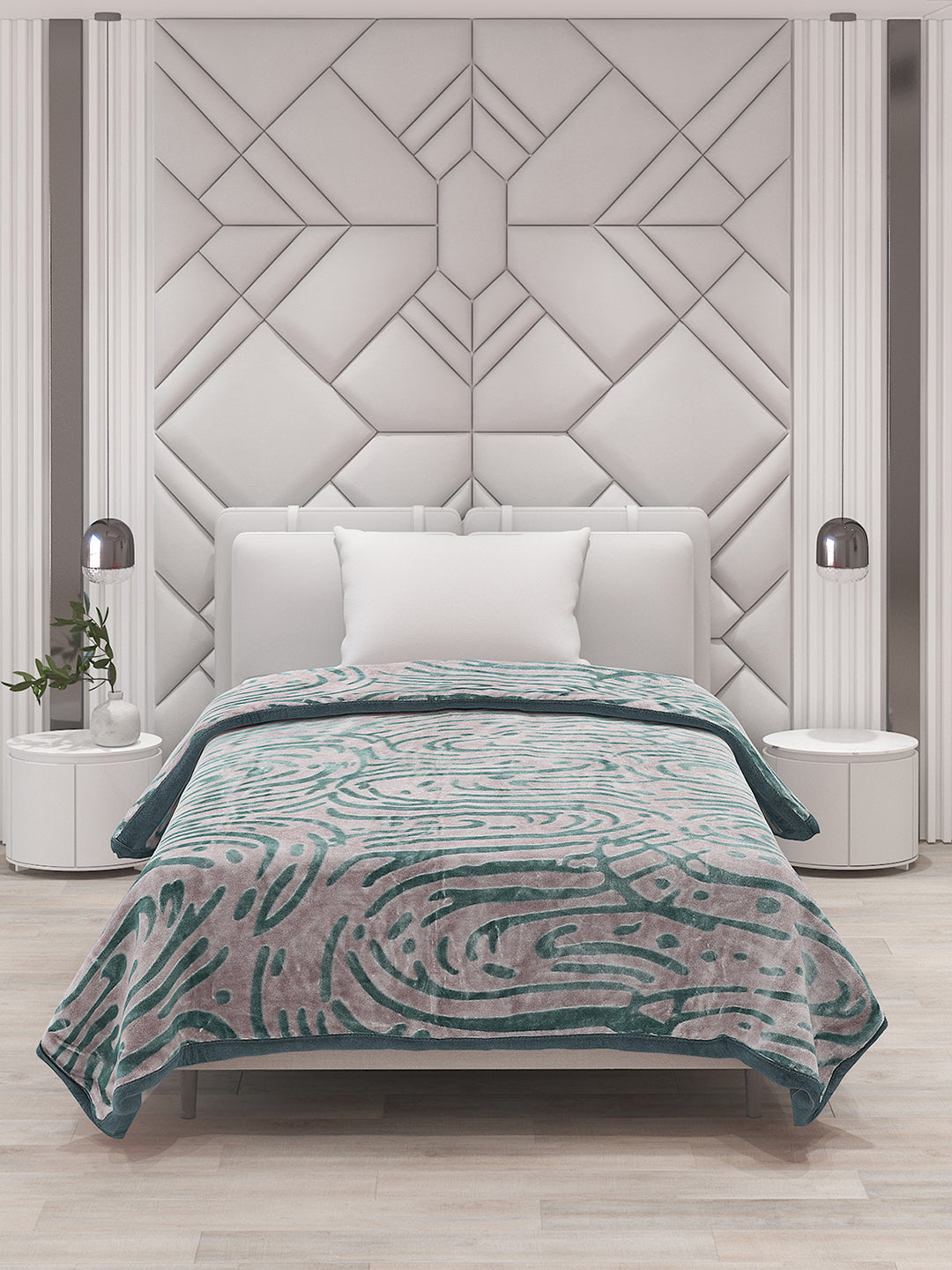 Printed Single Bed Blanket for Mild Winter -2 Ply