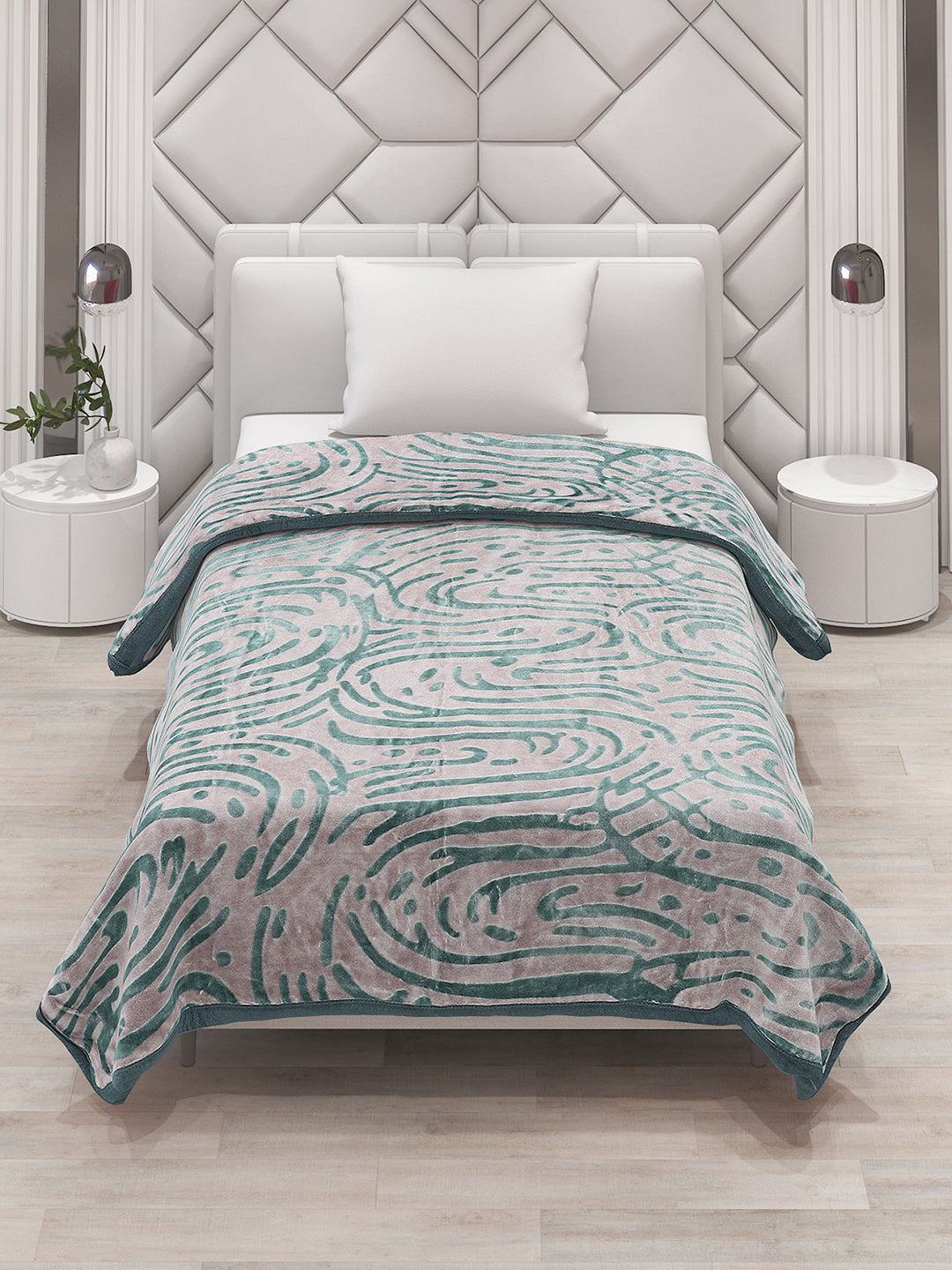Printed Single Bed Blanket for Mild Winter -2 Ply