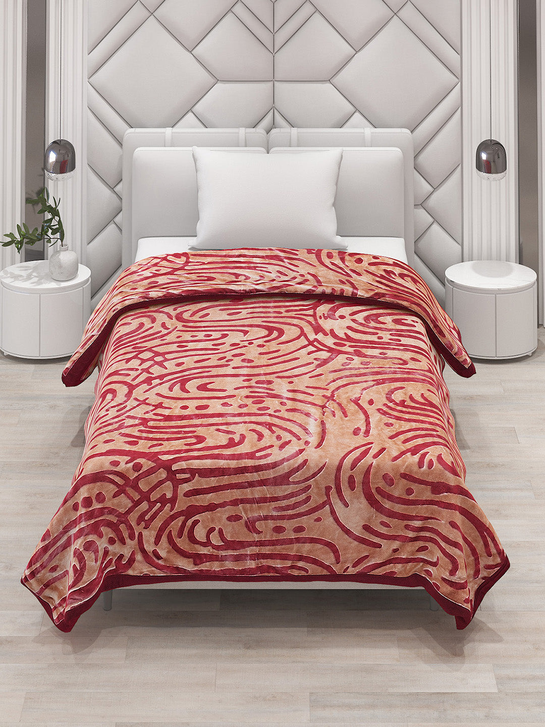 Printed Single Bed Blanket for Mild Winter -2 Ply