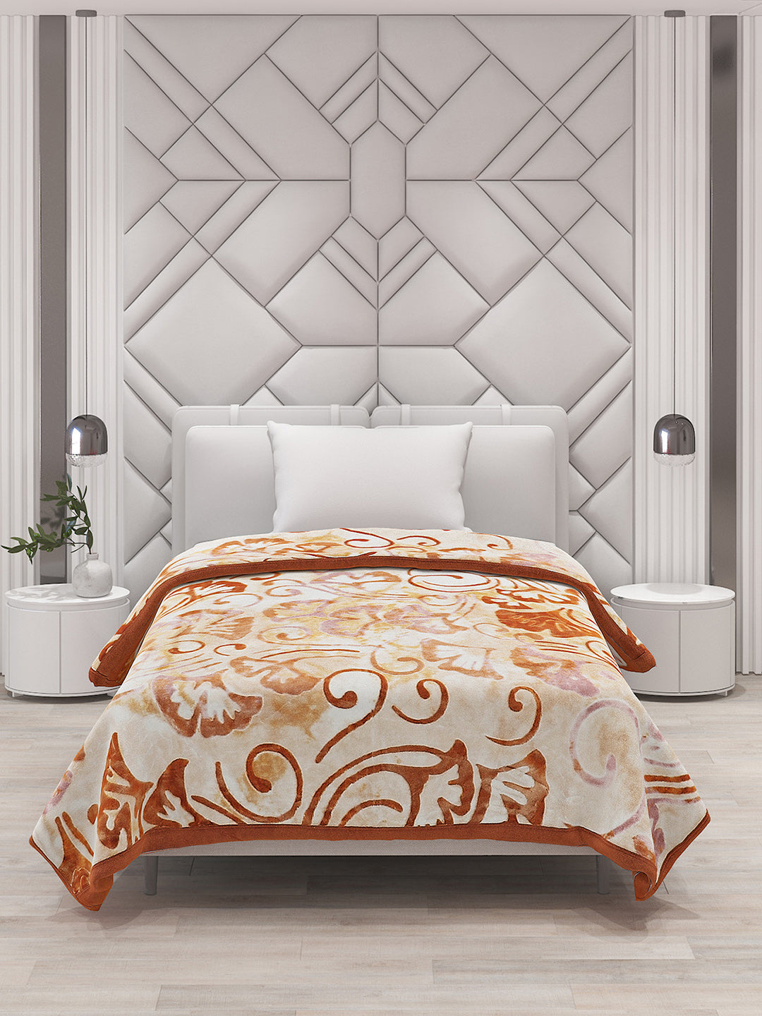 Printed Single Bed Blanket for Mild Winter -2 Ply