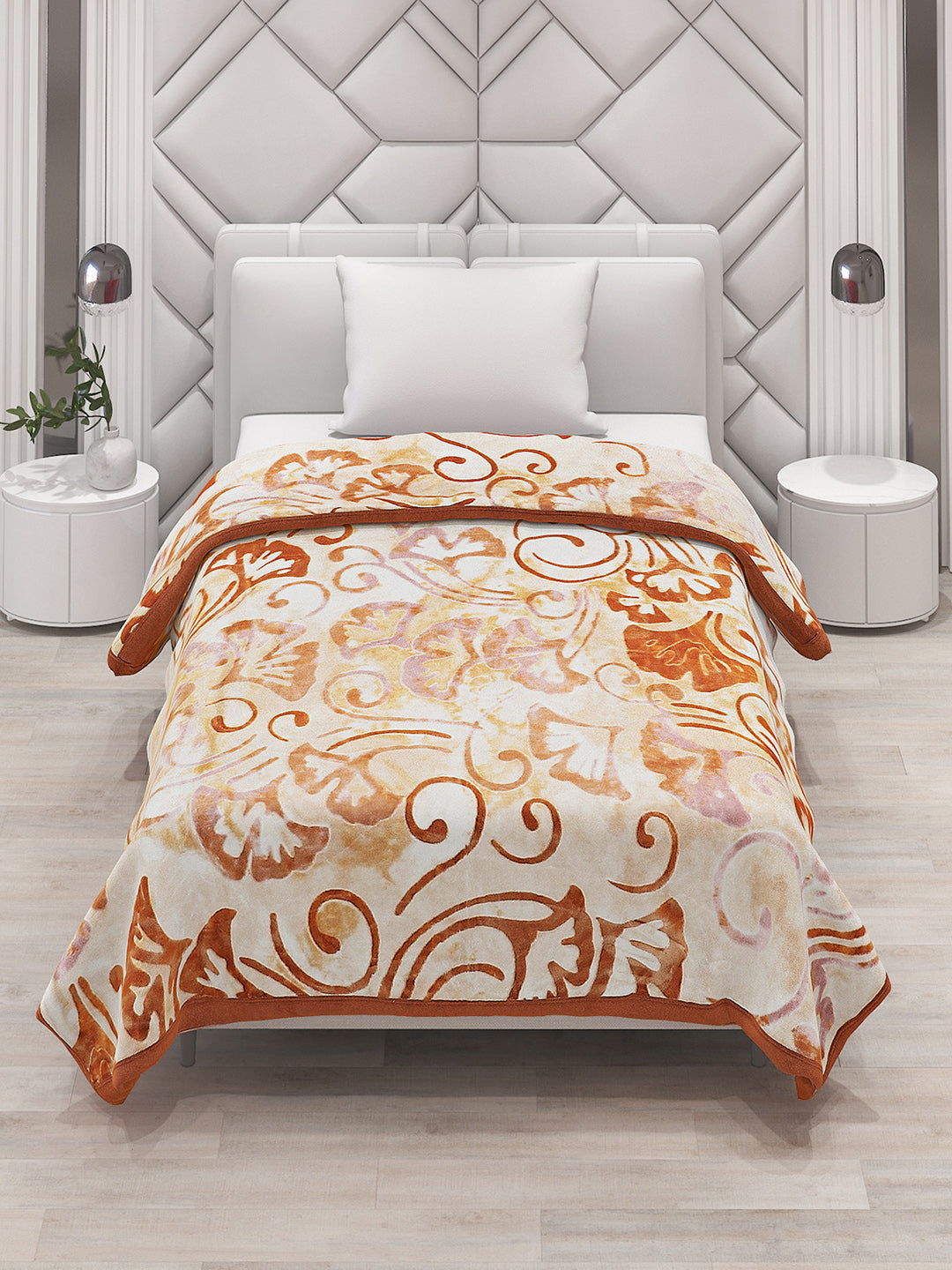 Printed Single Bed Blanket for Mild Winter -2 Ply