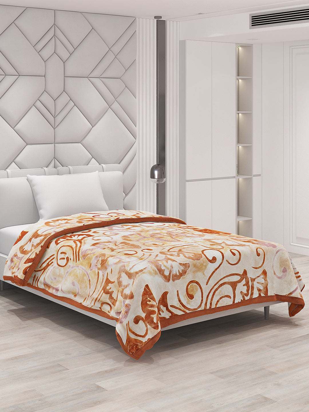 Printed Single Bed Blanket for Mild Winter -2 Ply