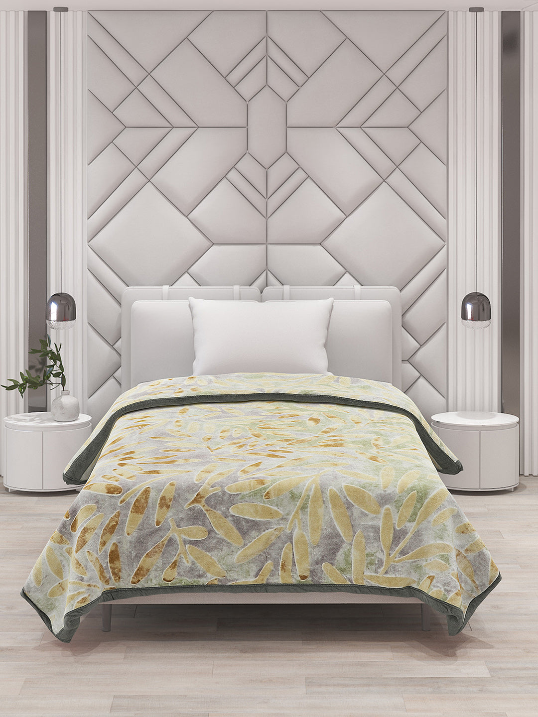 Printed Single Bed Blanket for Mild Winter -2 Ply
