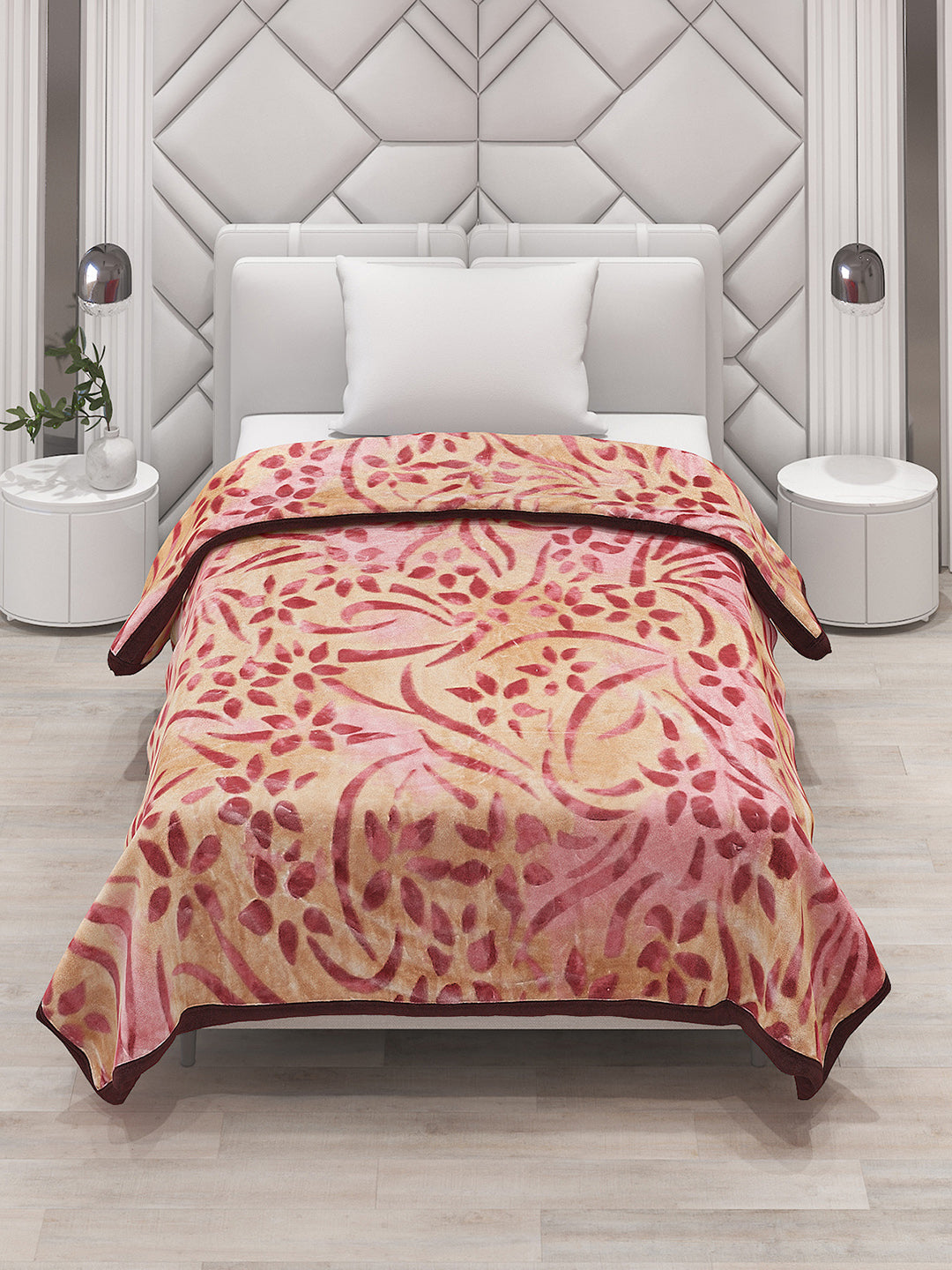 Printed Single Bed Blanket for Mild Winter -2 Ply