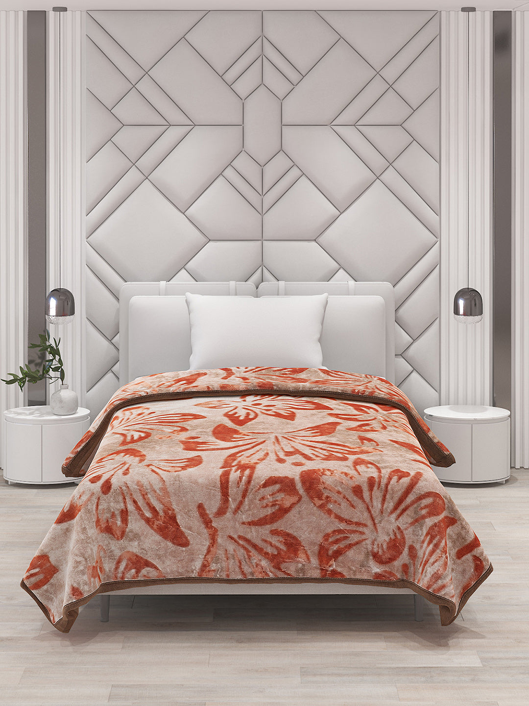 Printed Single Bed Blanket for Mild Winter -2 Ply