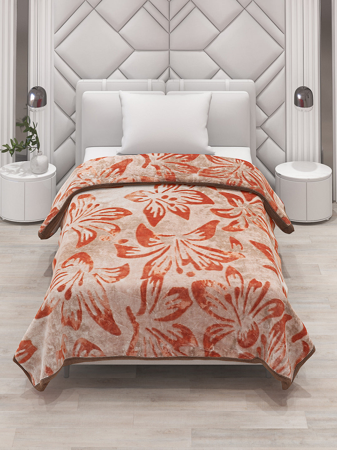 Printed Single Bed Blanket for Mild Winter -2 Ply