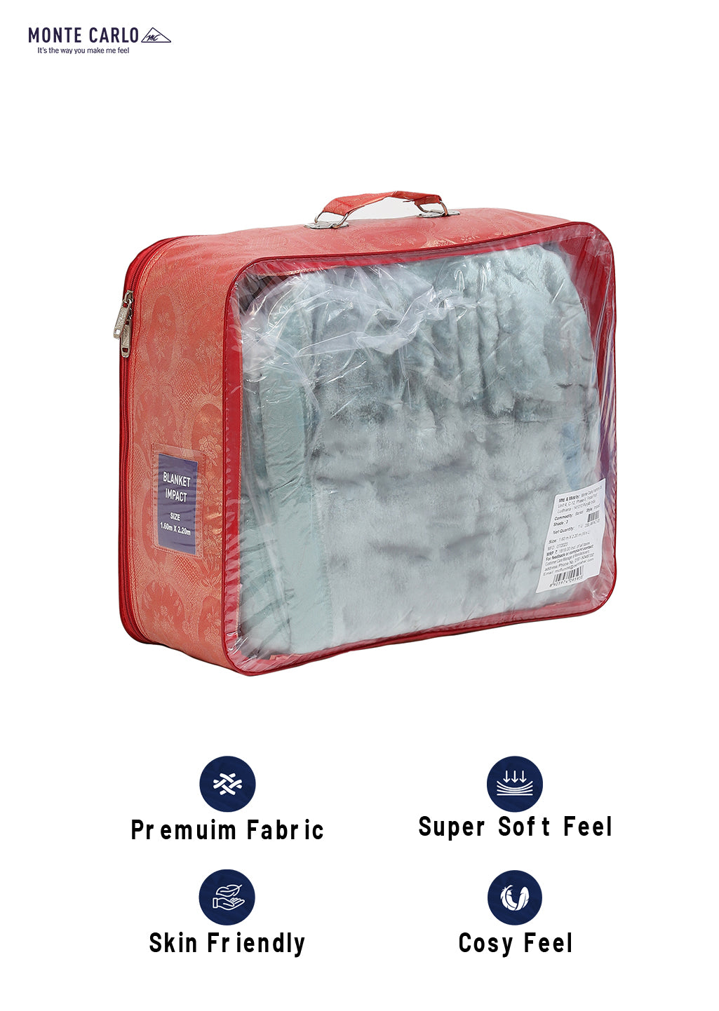 Printed Single Bed Blanket for Mild Winter -1 Ply
