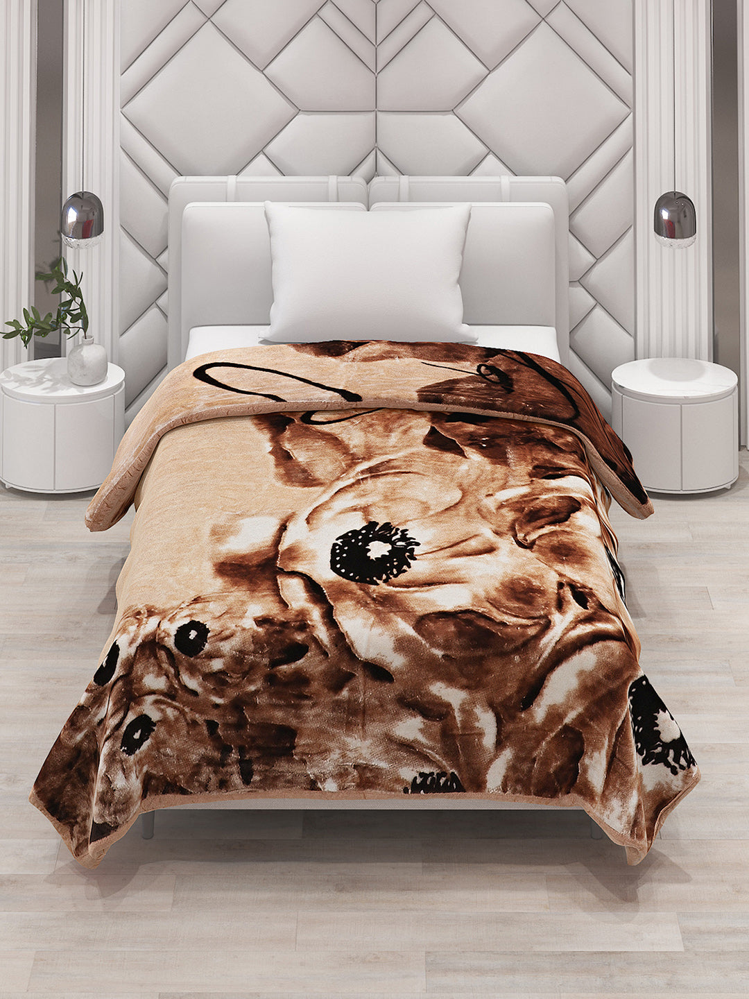 Printed Single Bed Blanket for Mild Winter -1 Ply