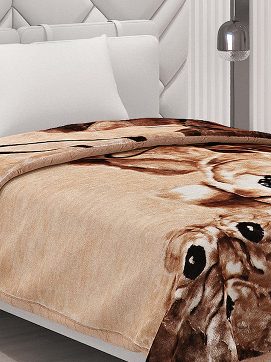 Printed Single Bed Blanket for Mild Winter -1 Ply