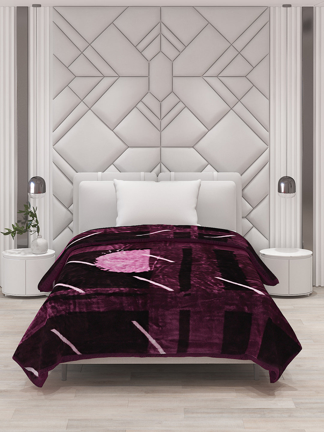 Printed Single Bed Blanket for Mild Winter -1 Ply