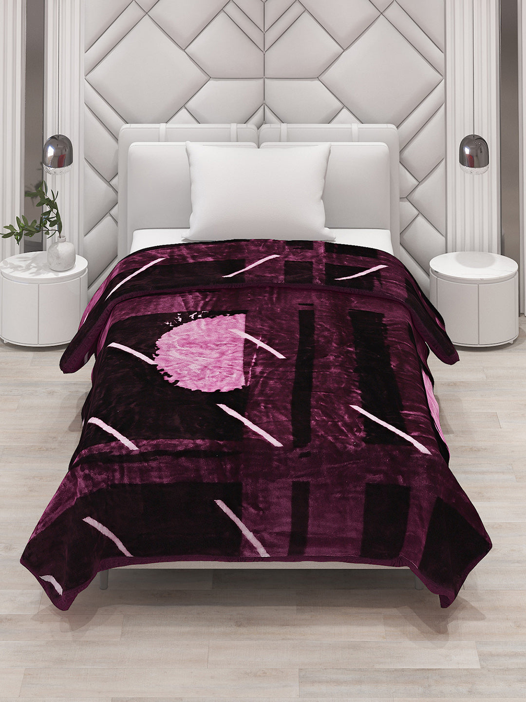 Printed Single Bed Blanket for Mild Winter -1 Ply