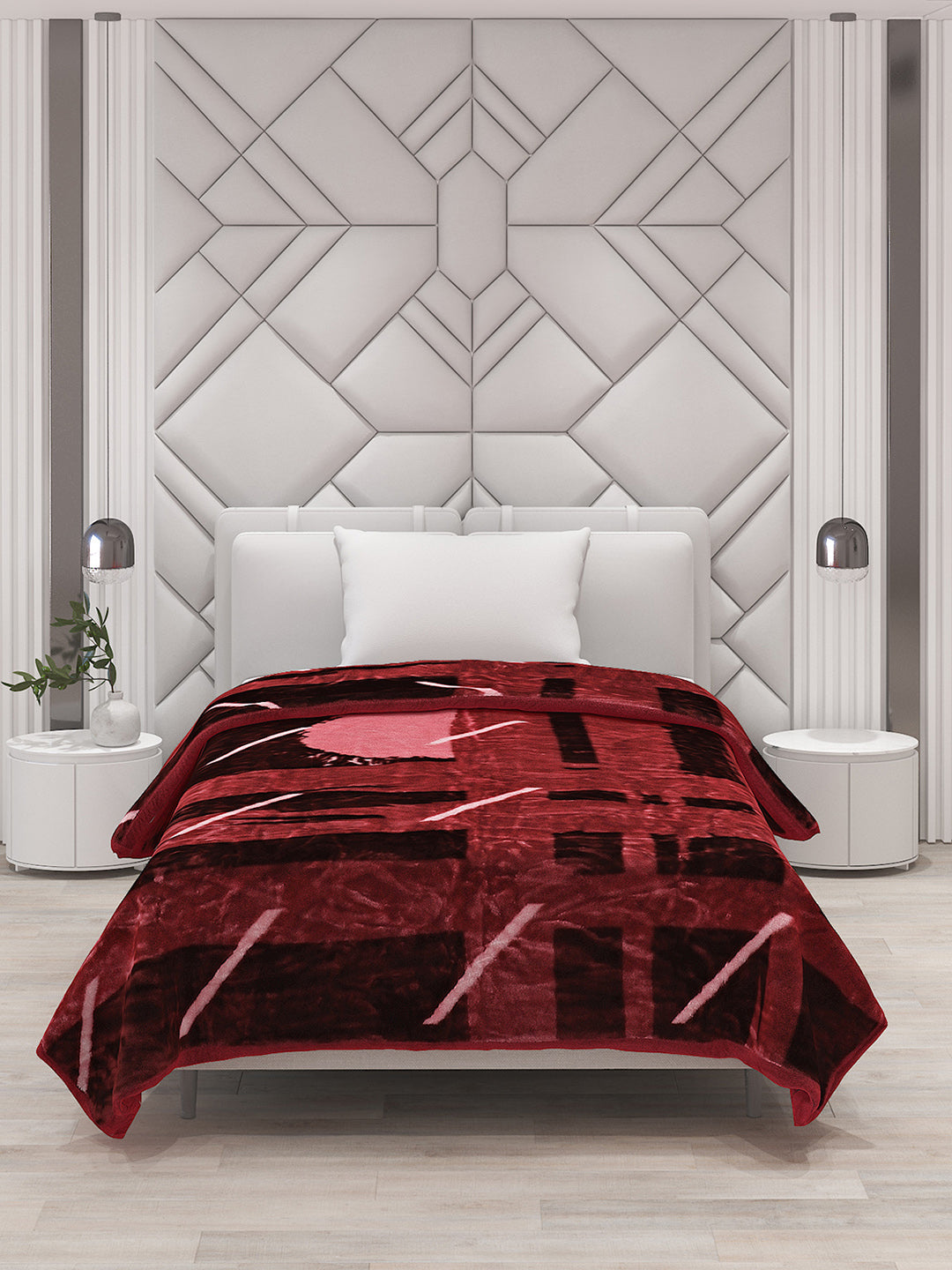 Printed Single Bed Blanket for Mild Winter -1 Ply