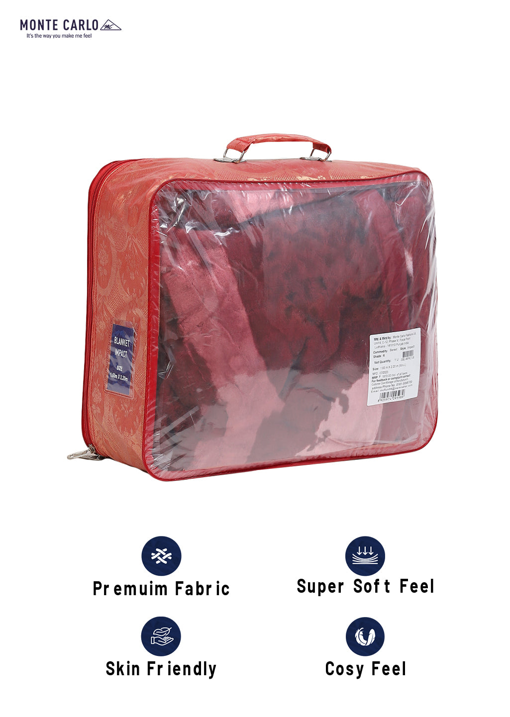 Printed Single Bed Blanket for Mild Winter -1 Ply