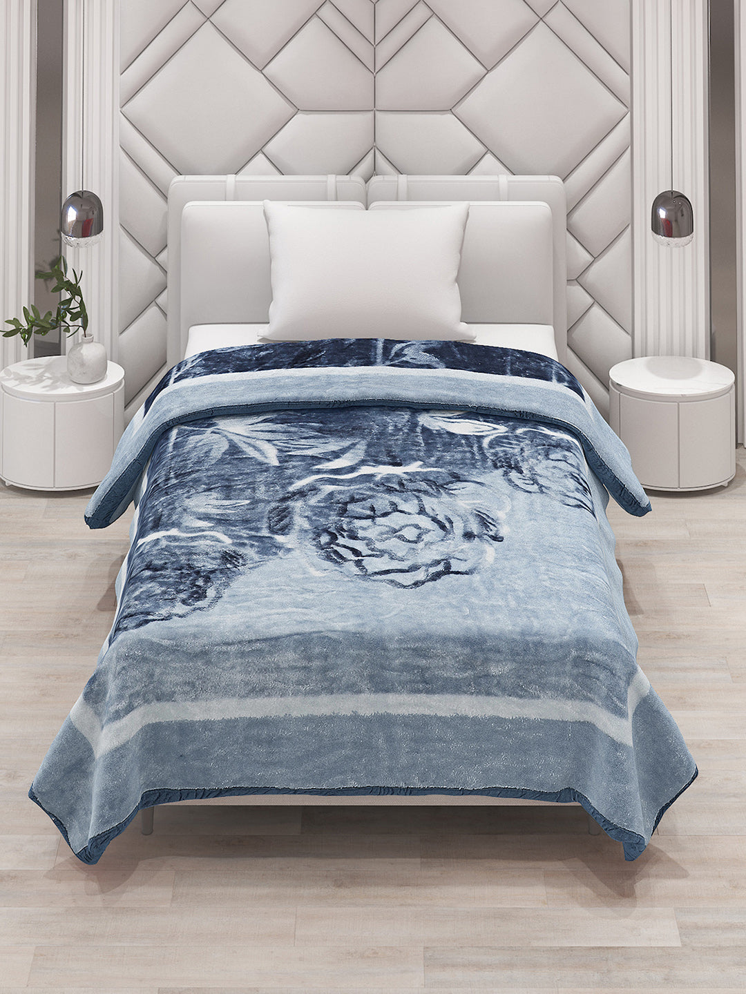 Printed Single Bed Blanket for Mild Winter -1 Ply