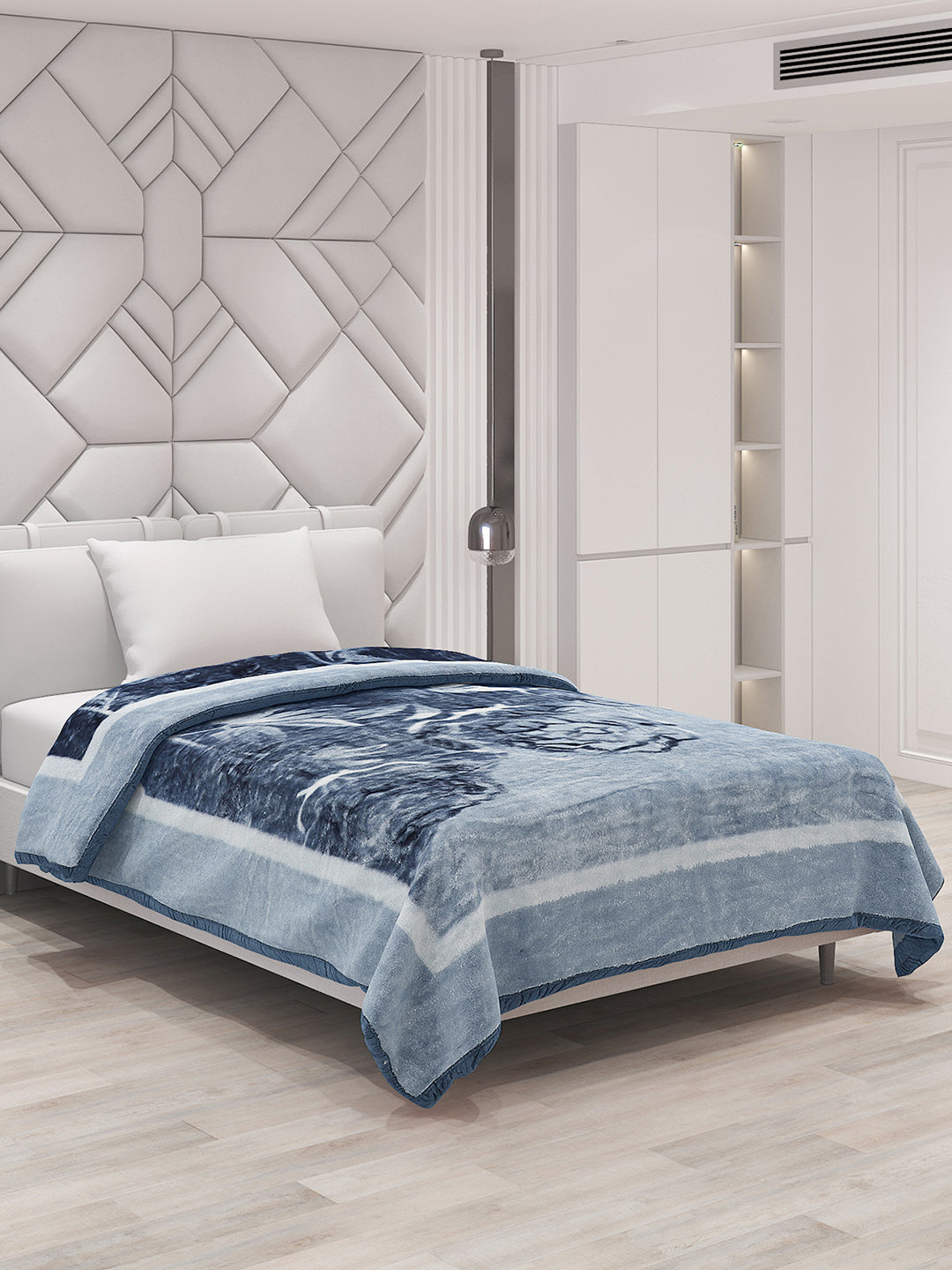 Printed Single Bed Blanket for Mild Winter -1 Ply