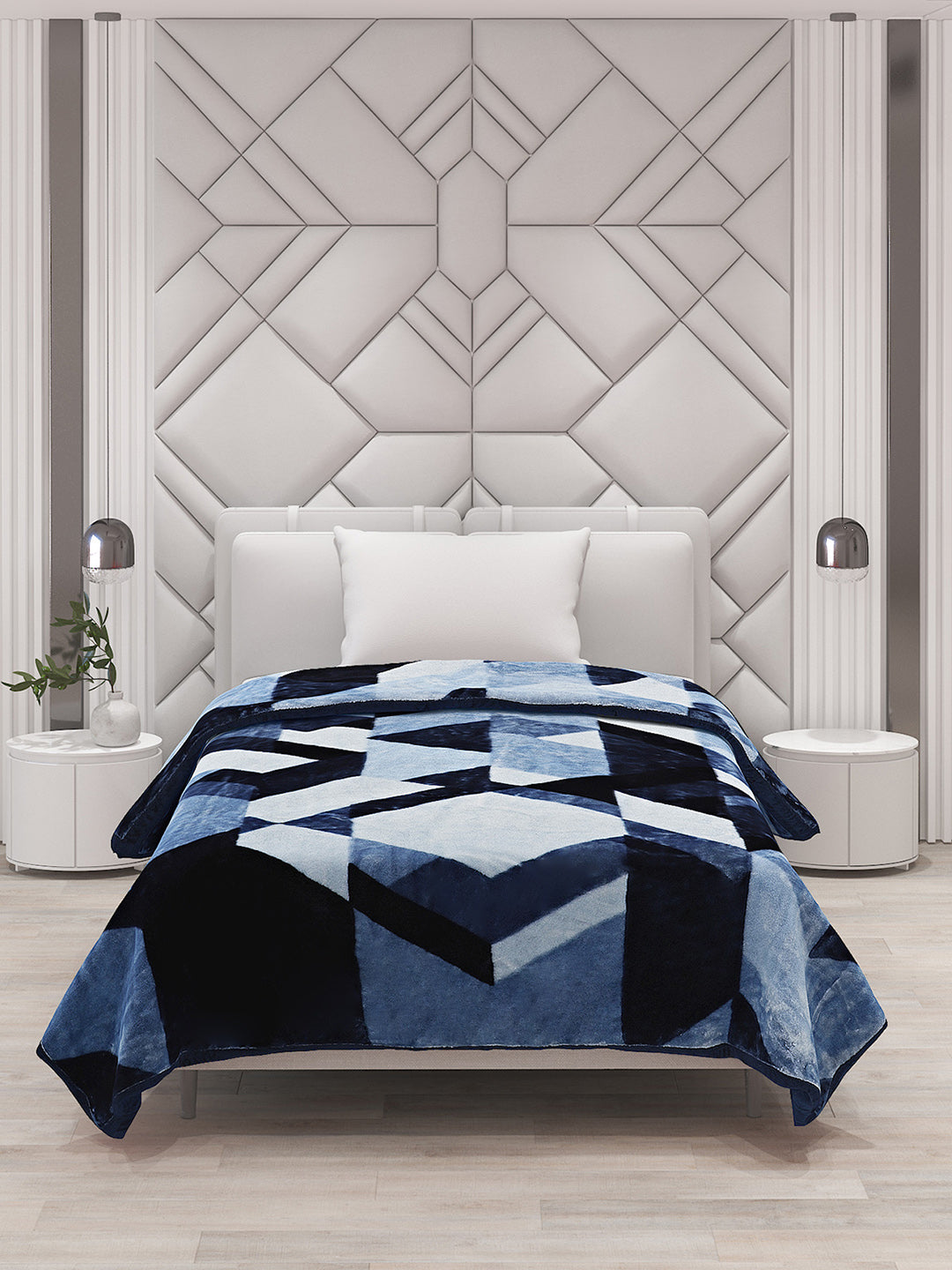 Printed Single Bed Blanket for Mild Winter -1 Ply