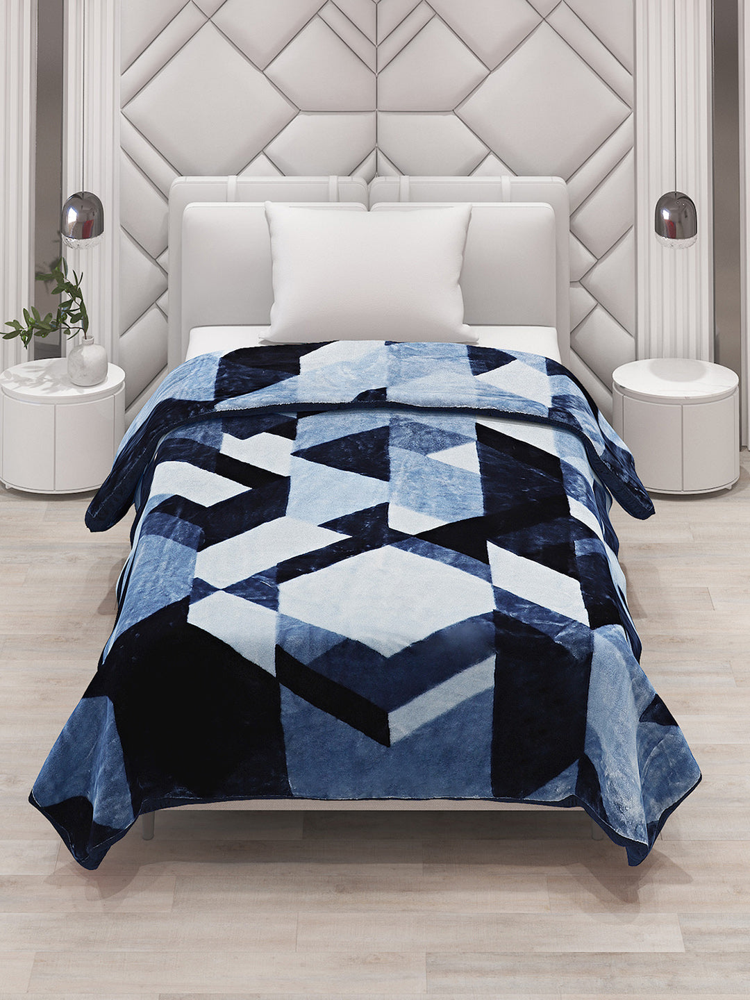 Printed Single Bed Blanket for Mild Winter -1 Ply