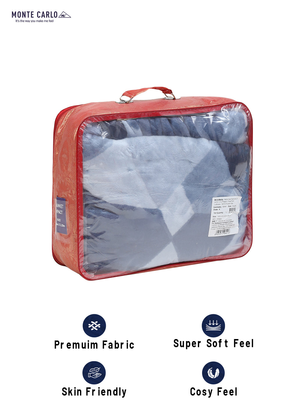 Printed Single Bed Blanket for Mild Winter -1 Ply