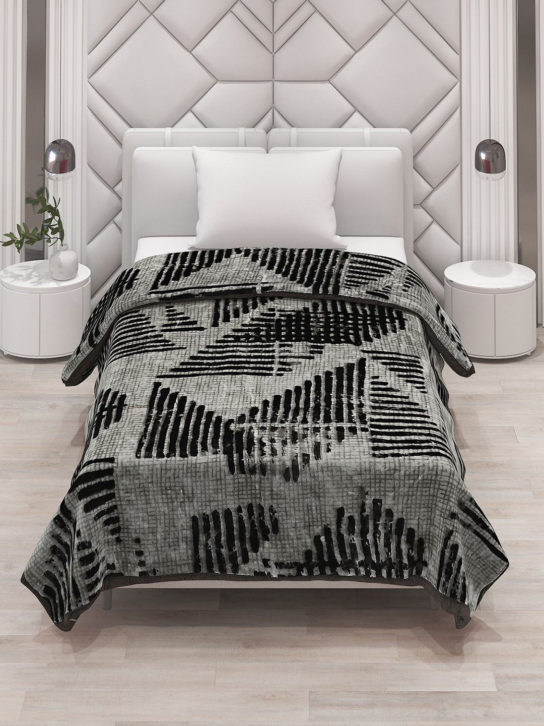 Printed Single Bed Blanket for Mild Winter -1 Ply