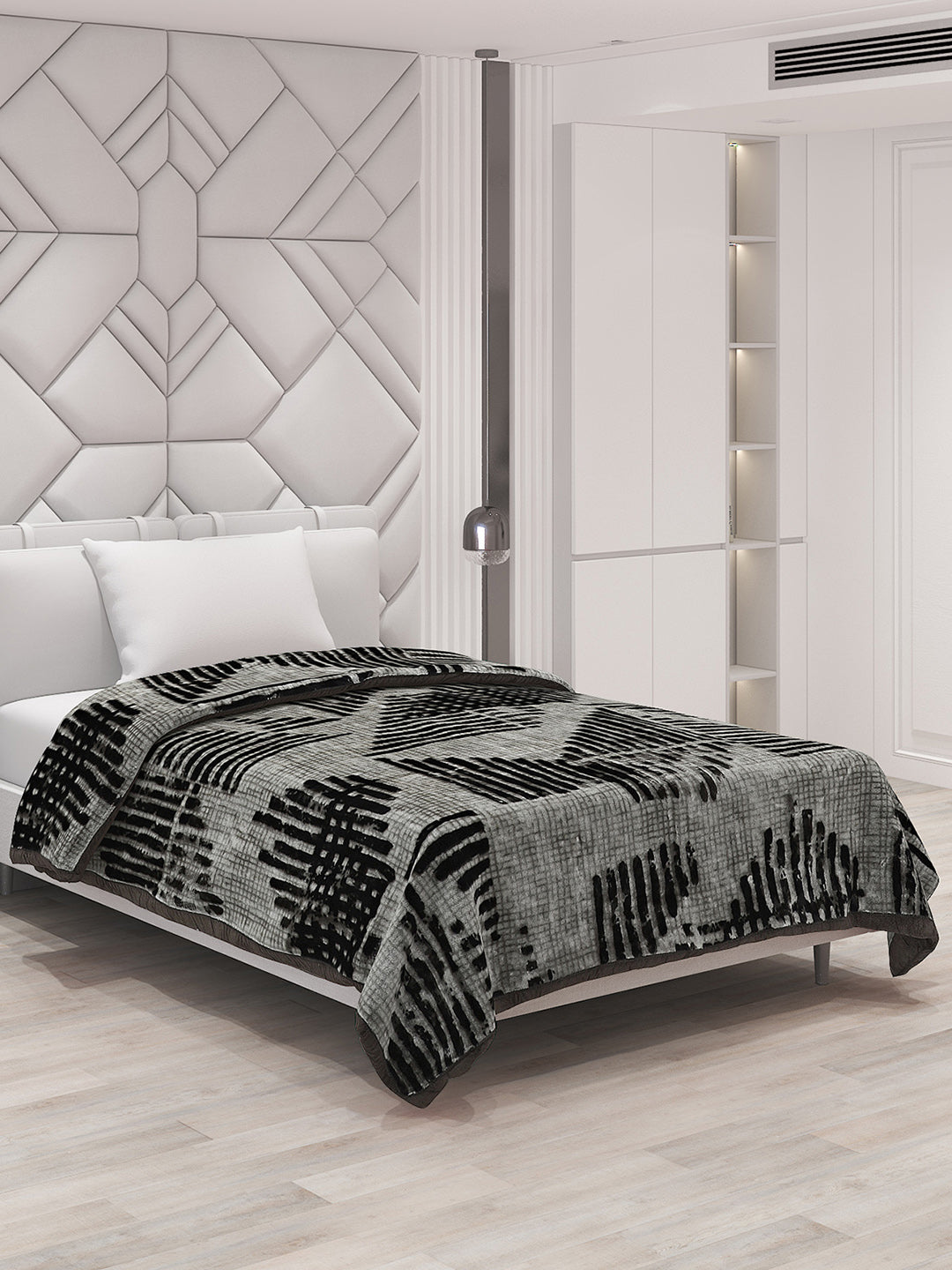 Printed Single Bed Blanket for Mild Winter -1 Ply