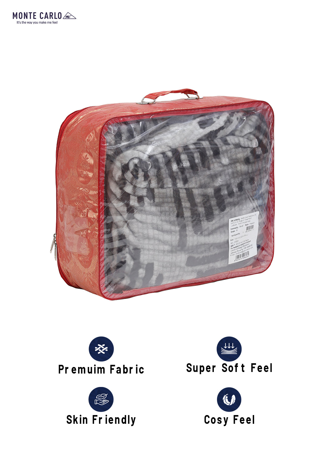 Printed Single Bed Blanket for Mild Winter -1 Ply