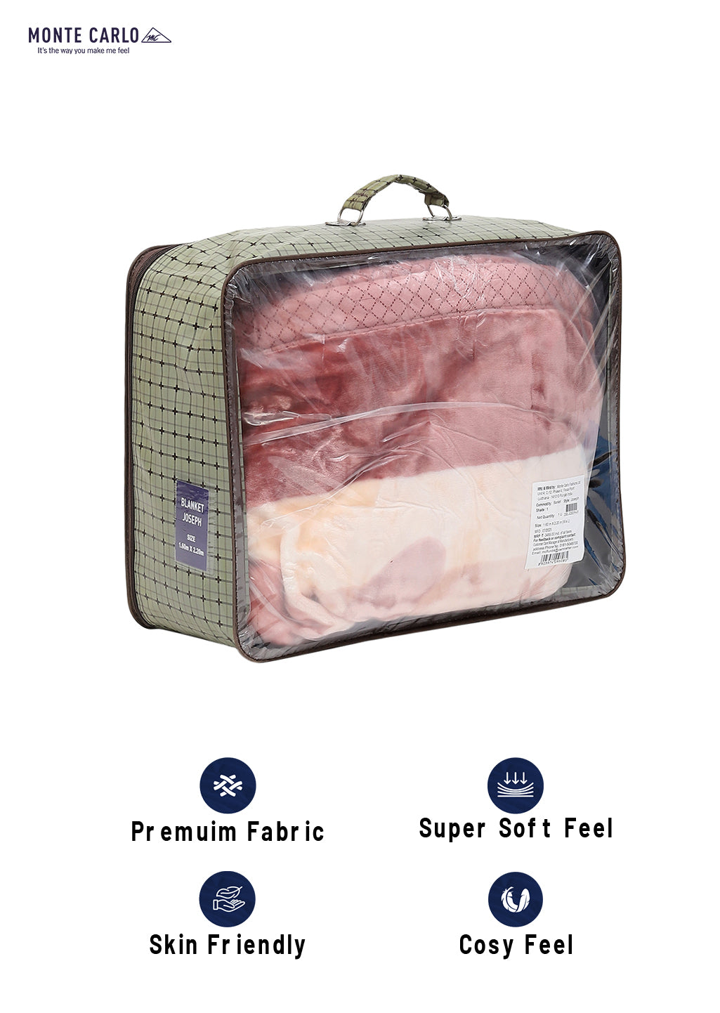 Printed Single Bed Blanket for Mild Winter -2 Ply