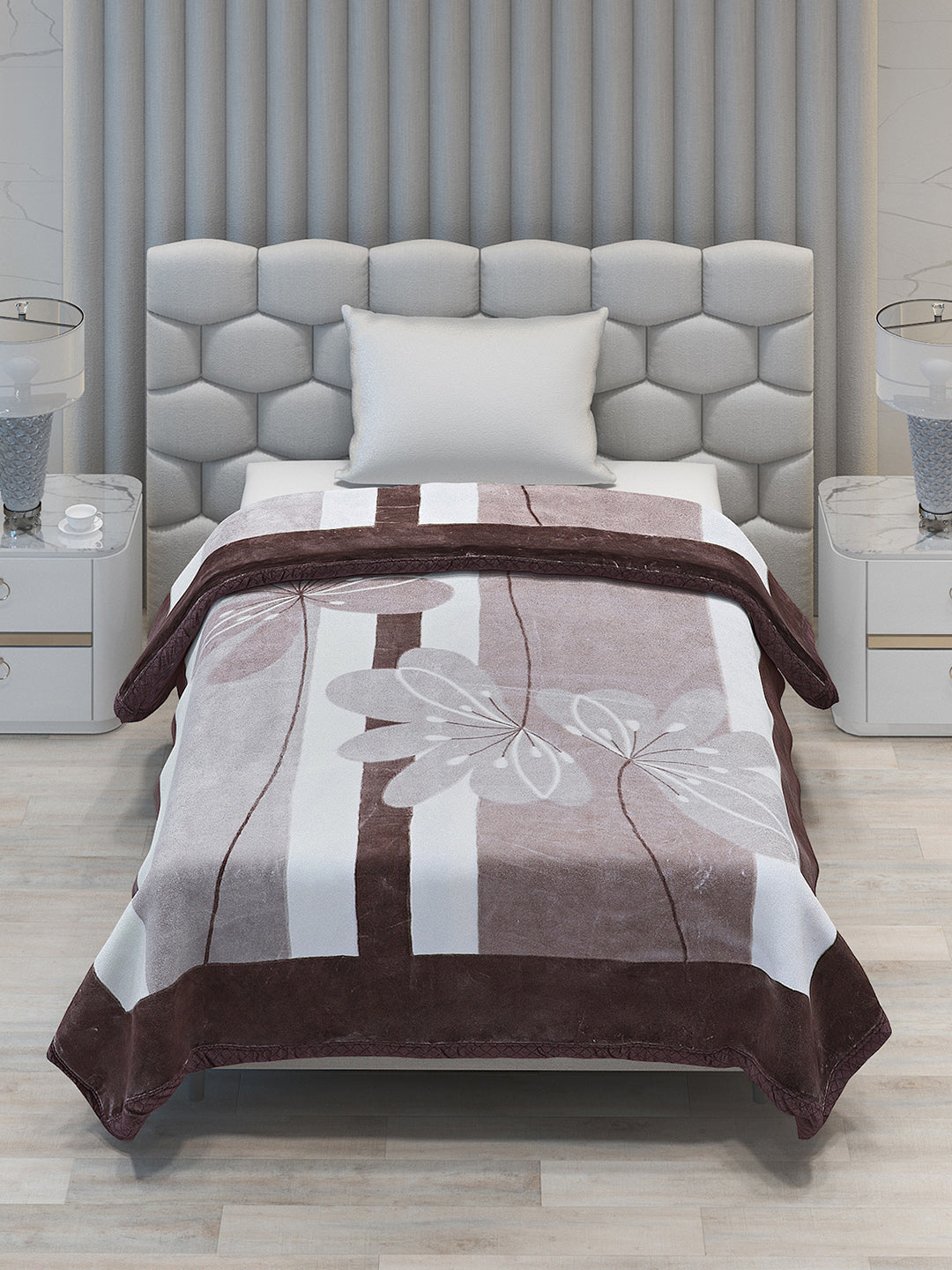 Printed Single Bed Blanket for Mild Winter -2 Ply