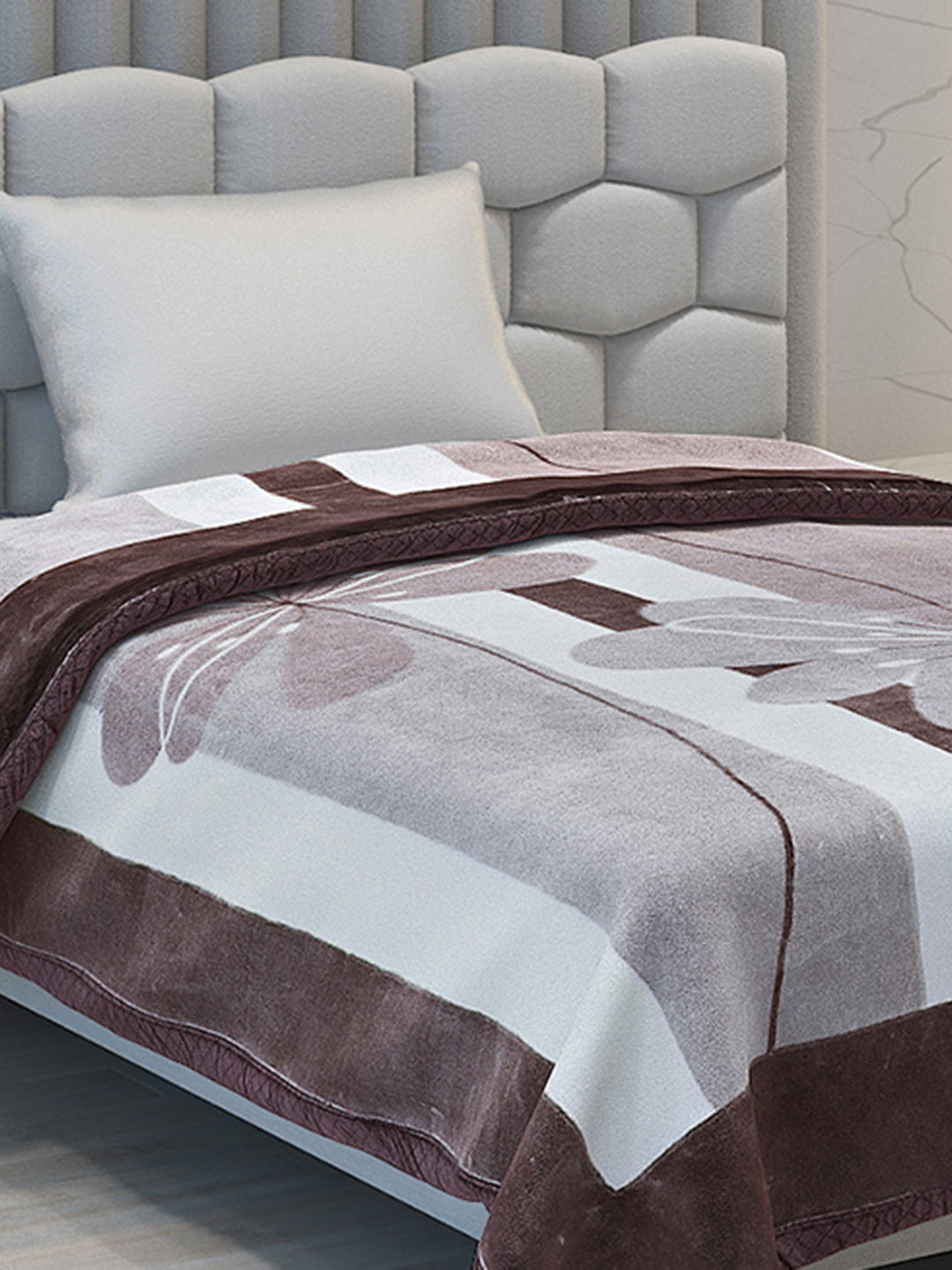 Printed Single Bed Blanket for Mild Winter -2 Ply