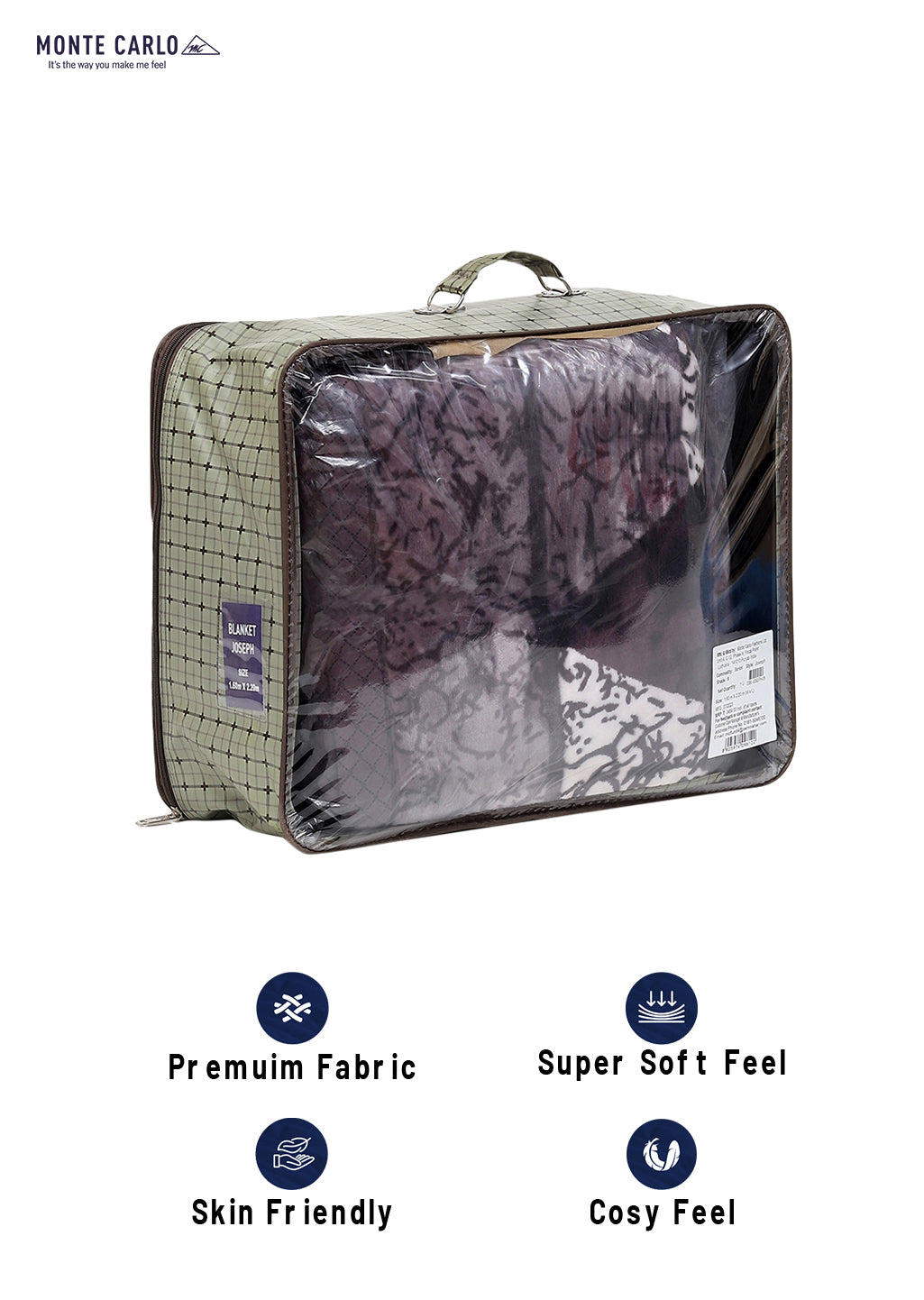 Printed Single Bed Blanket for Mild Winter -2 Ply