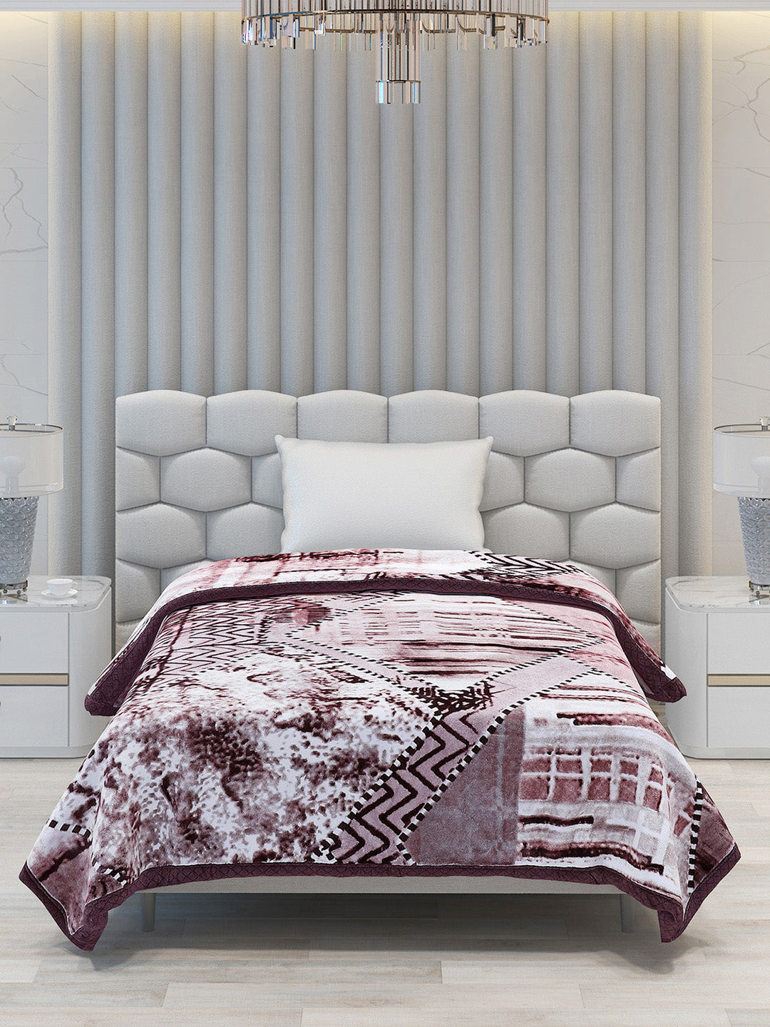 Printed Single Bed Blanket for Mild Winter -2 Ply