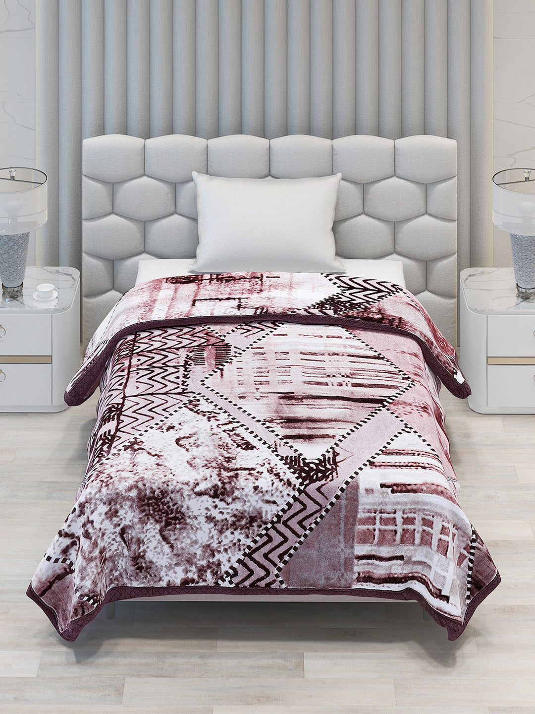 Printed Single Bed Blanket for Mild Winter -2 Ply
