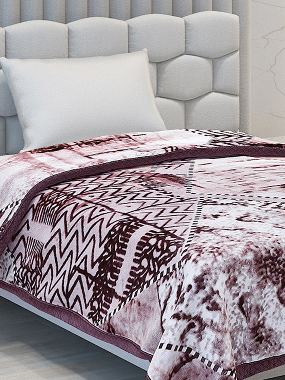 Printed Single Bed Blanket for Mild Winter -2 Ply