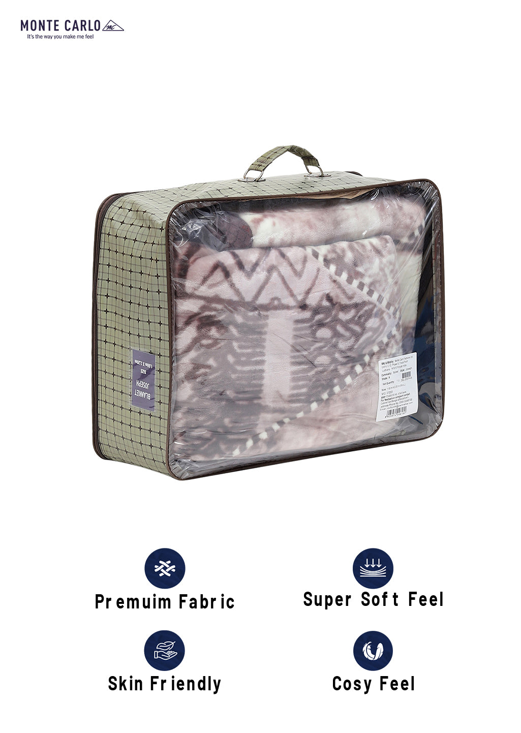 Printed Single Bed Blanket for Mild Winter -2 Ply