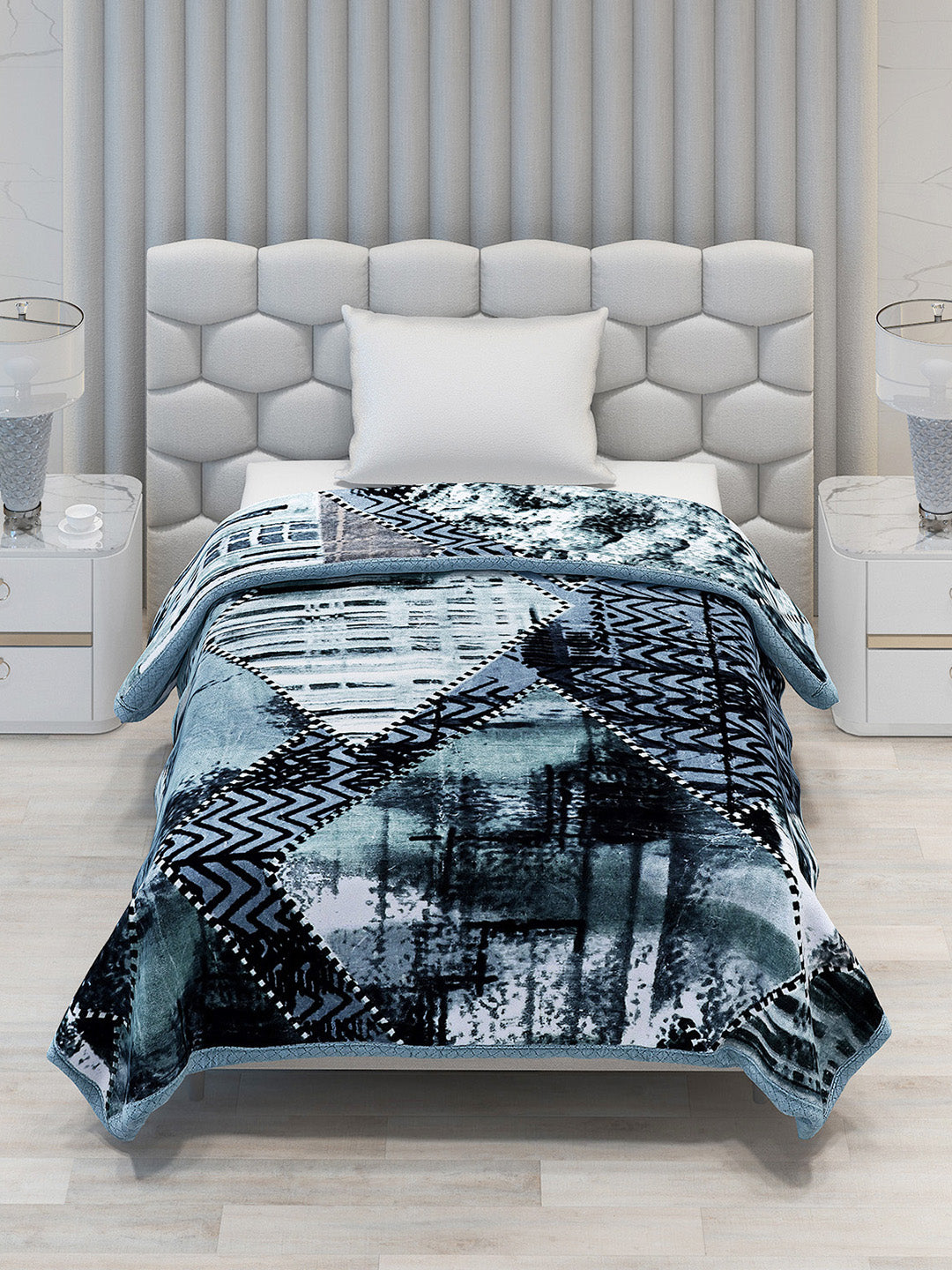 Printed Single Bed Blanket for Mild Winter -2 Ply