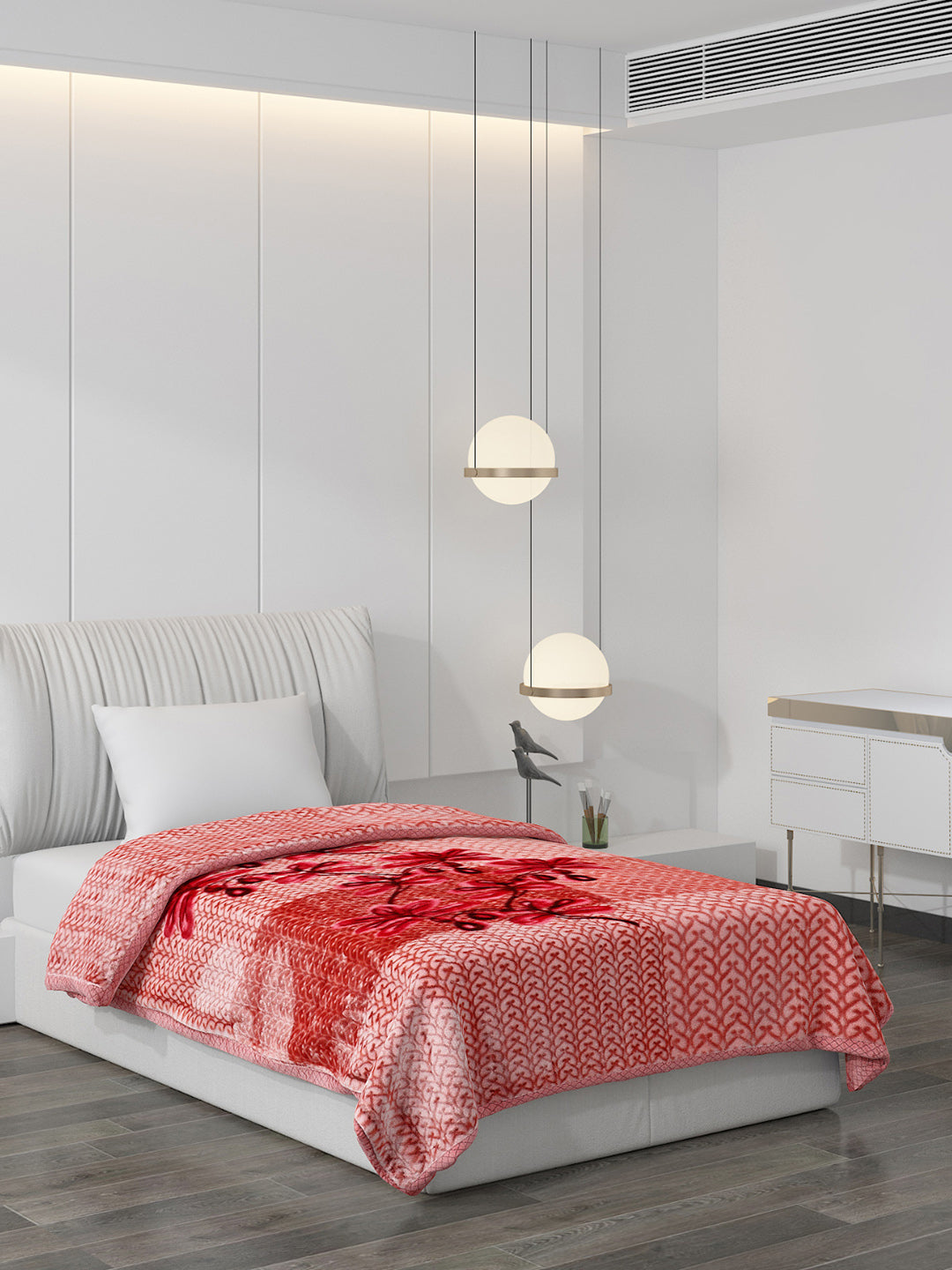 Printed Single Bed Blanket for Mild Winter -2 Ply