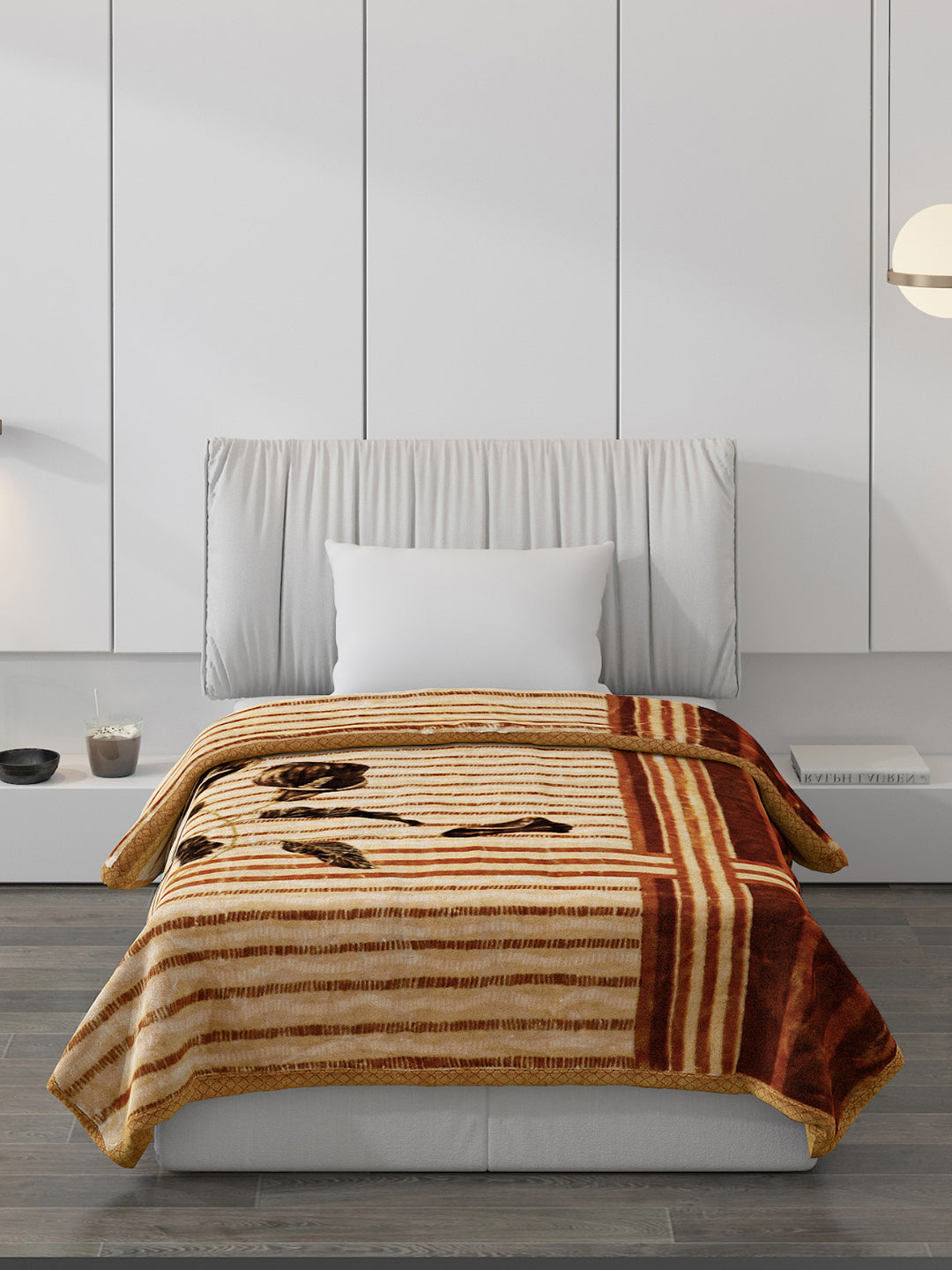 Printed Single Bed Blanket for Mild Winter -2 Ply