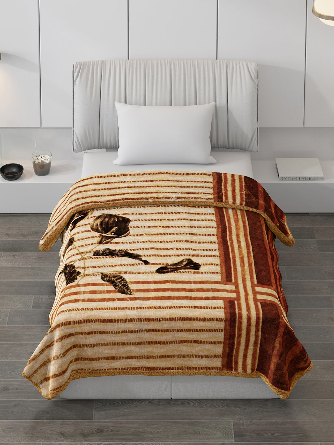 Printed Single Bed Blanket for Mild Winter -2 Ply