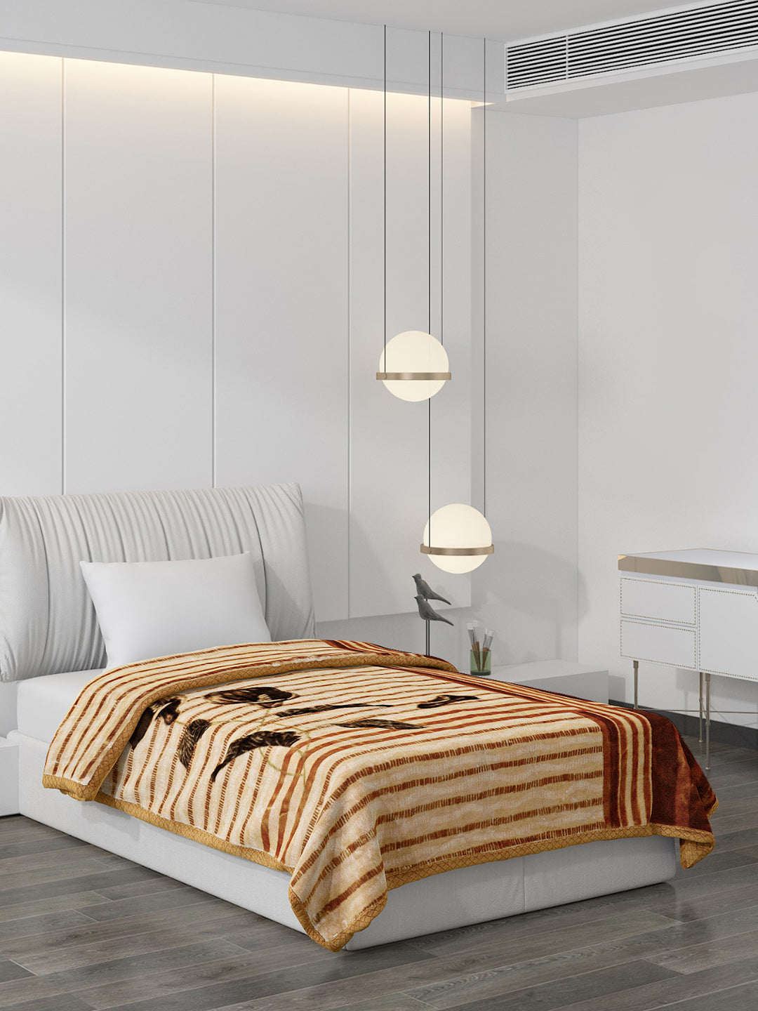 Printed Single Bed Blanket for Mild Winter -2 Ply