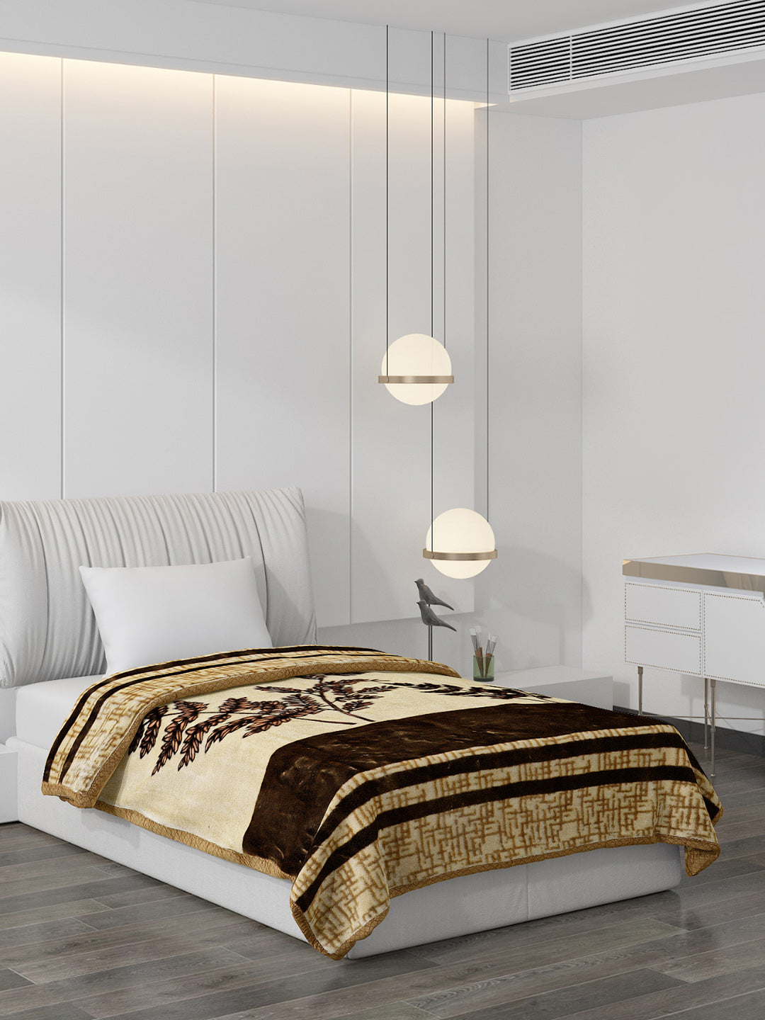 Printed Single Bed Blanket for Mild Winter -2 Ply