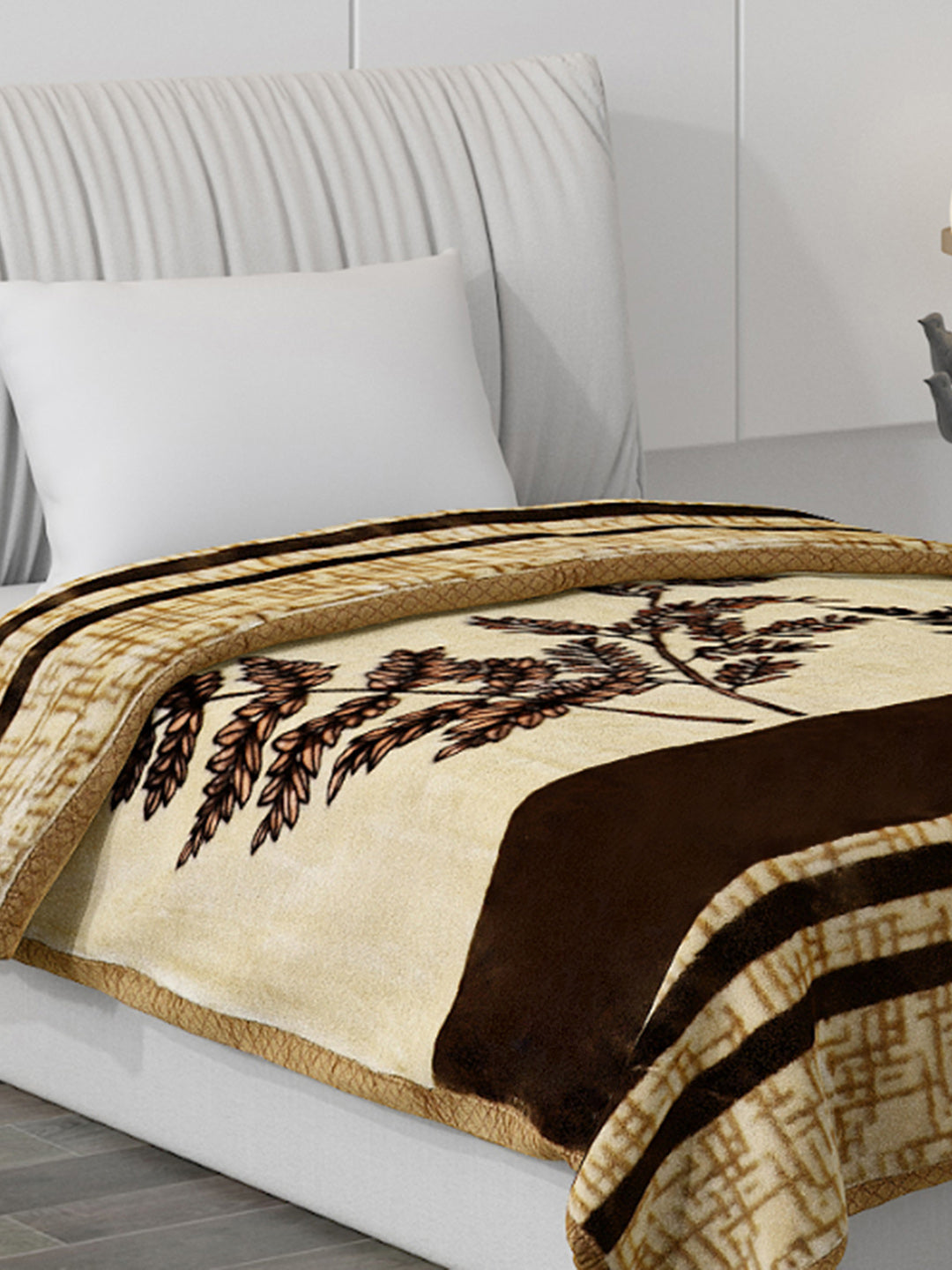 Printed Single Bed Blanket for Mild Winter -2 Ply