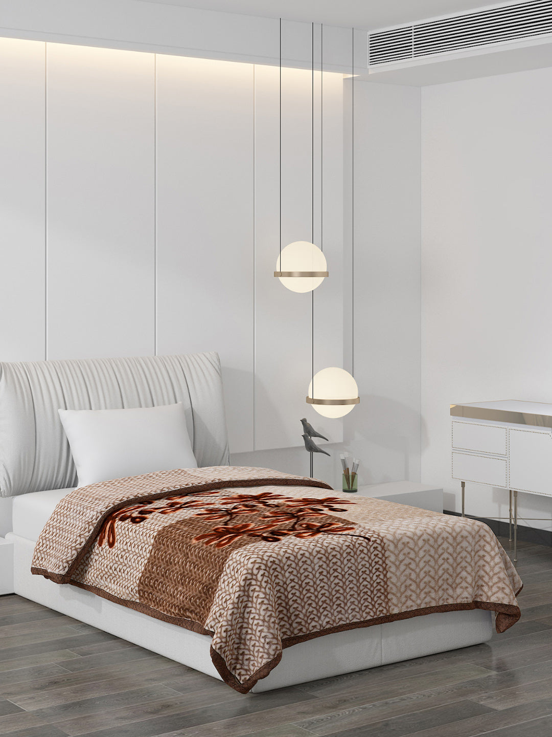 Printed Single Bed Blanket for Mild Winter -2 Ply