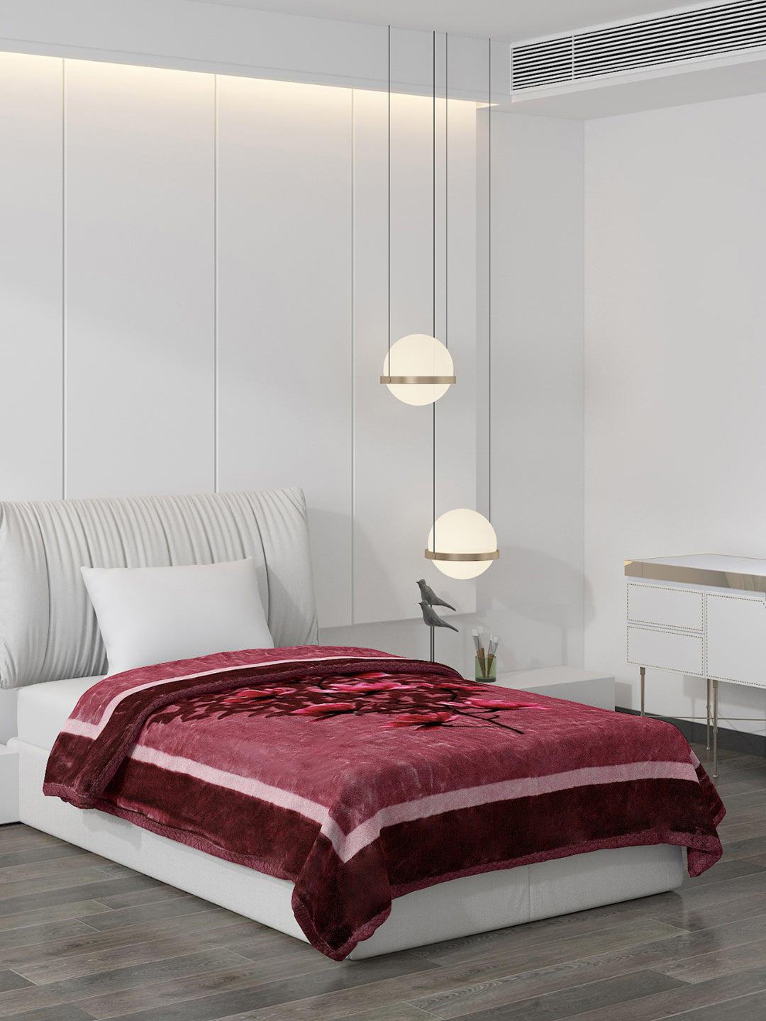 Printed Single Bed Blanket for Mild Winter -2 Ply