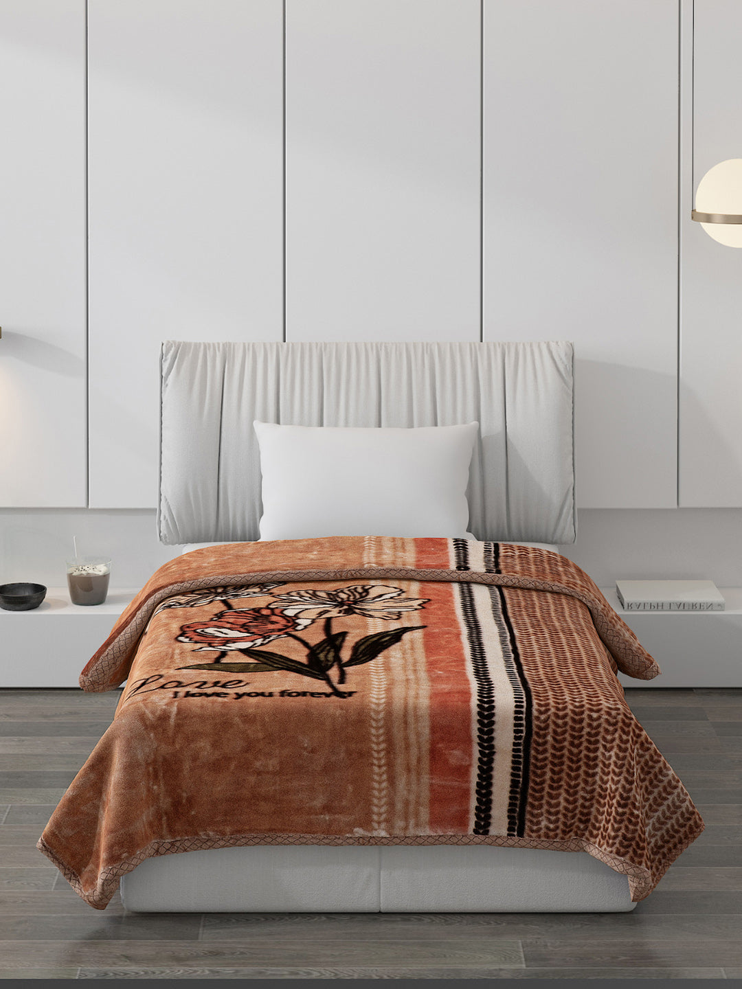 Printed Single Bed Blanket for Mild Winter -2 Ply