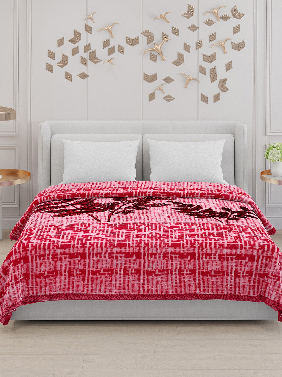 Printed Double Bed Blanket for Mild Winter -2 Ply