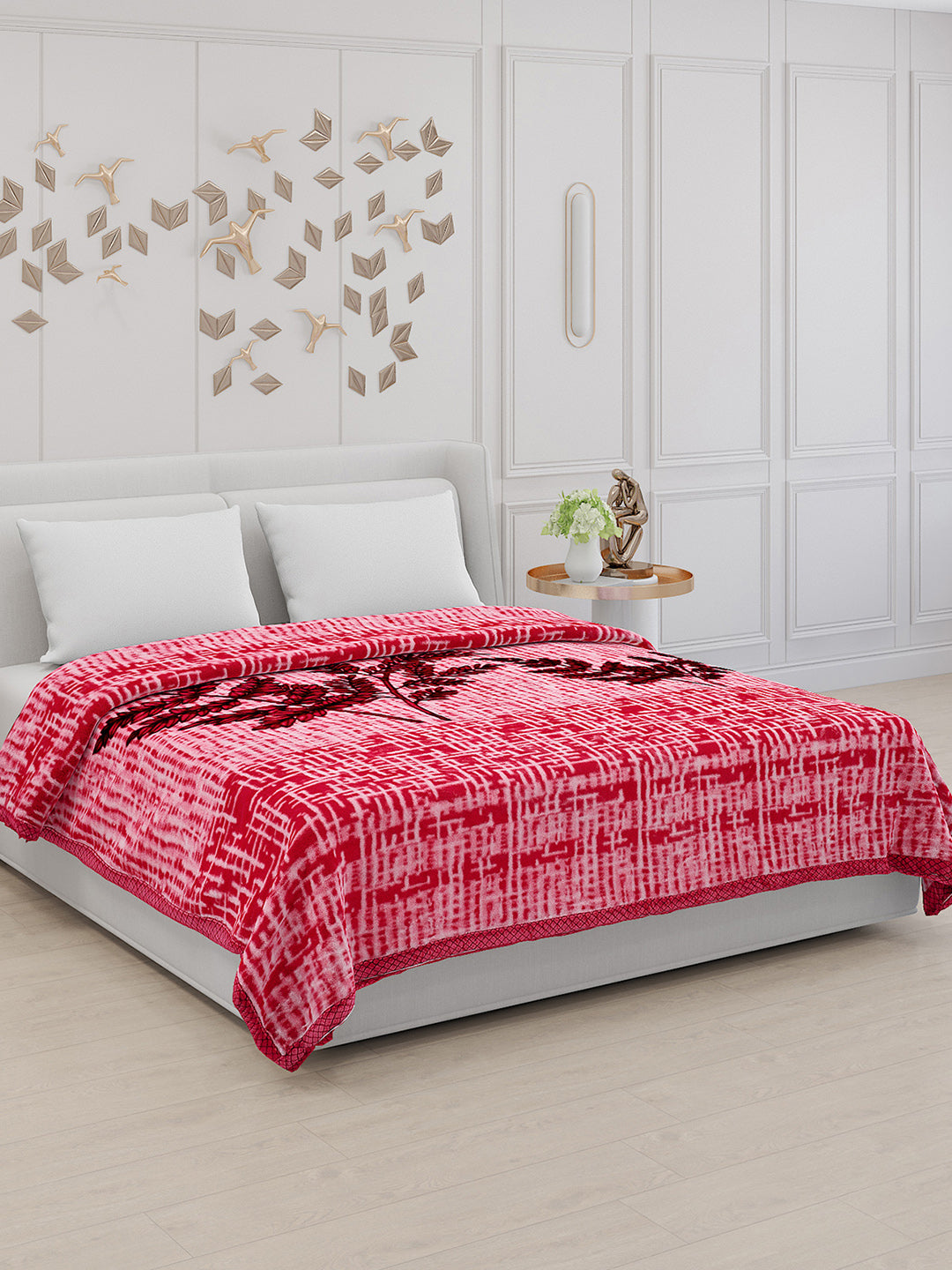 Printed Double Bed Blanket for Mild Winter -2 Ply