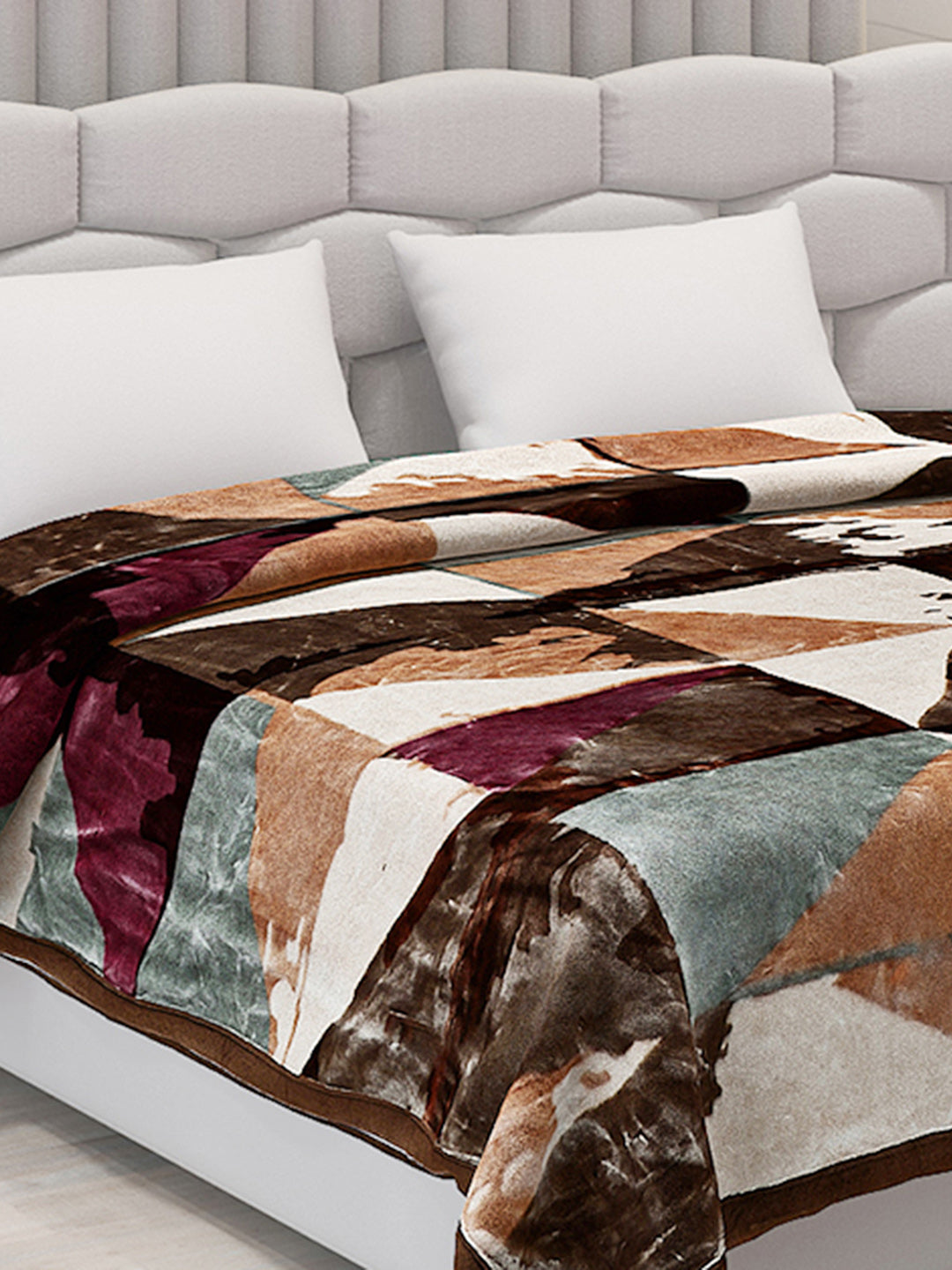 Printed Double Bed Blanket for Heavy Winter -3 Ply