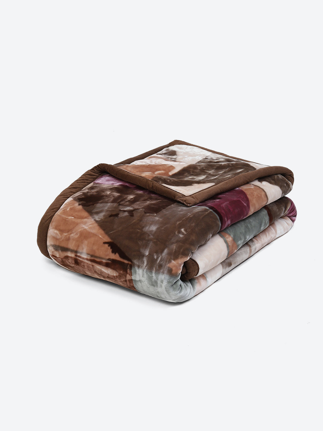 Printed Double Bed Blanket for Heavy Winter -3 Ply