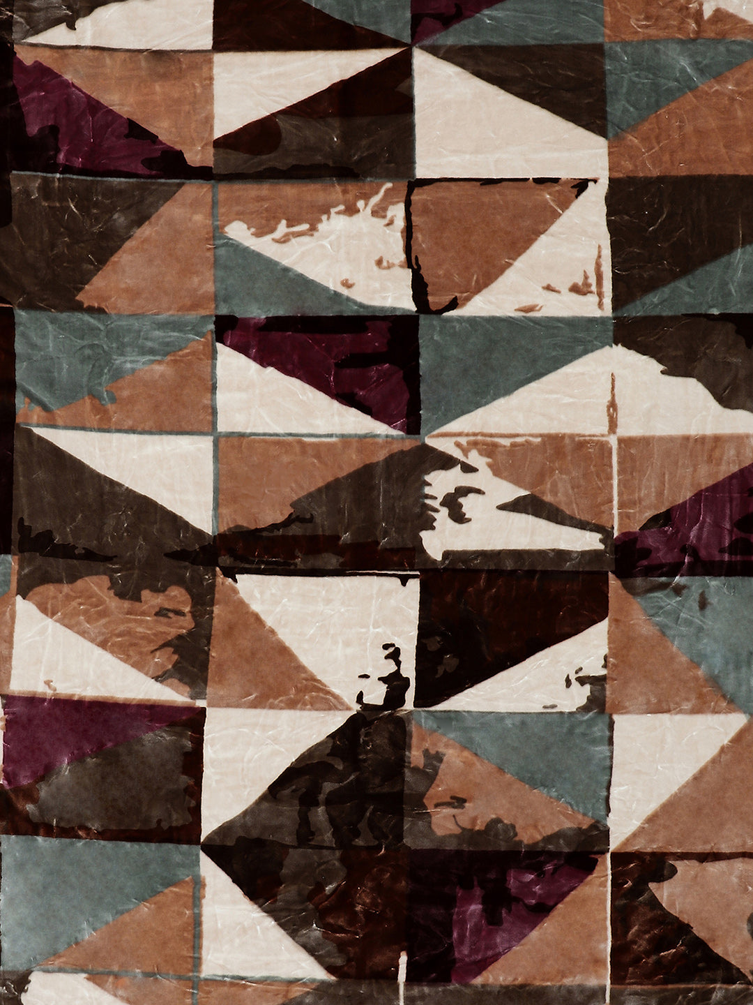 Printed Double Bed Blanket for Heavy Winter -3 Ply