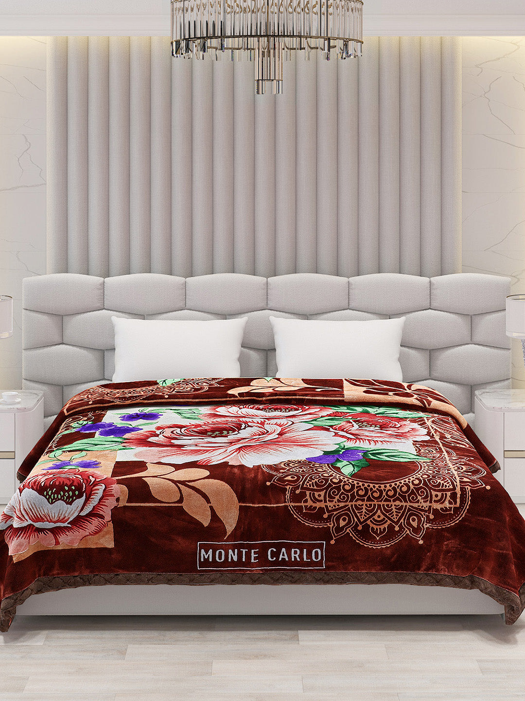 Printed Double Bed Blanket for Heavy Winter -2 Ply